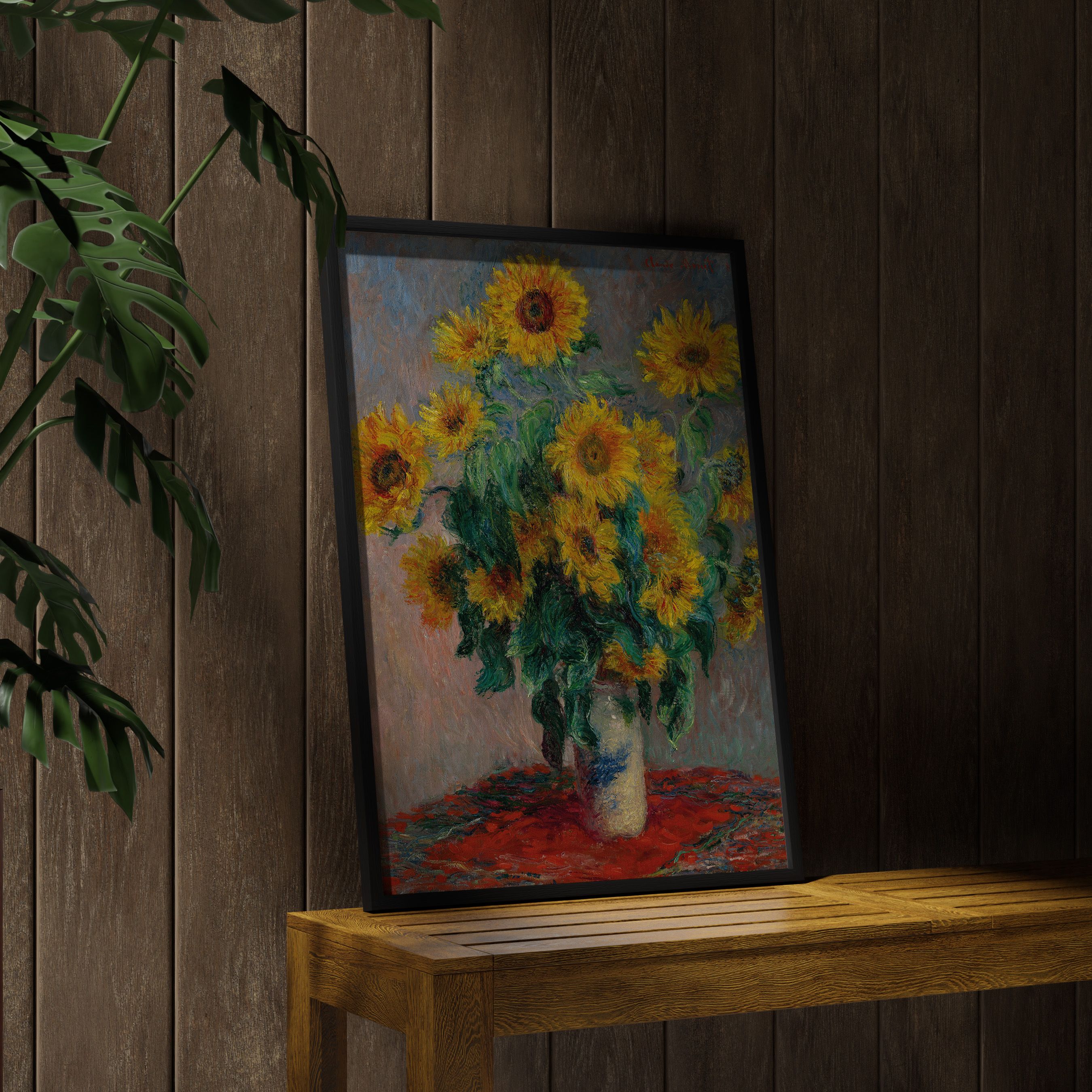 Claude Monet - Ayçiçeği Buketi Poster