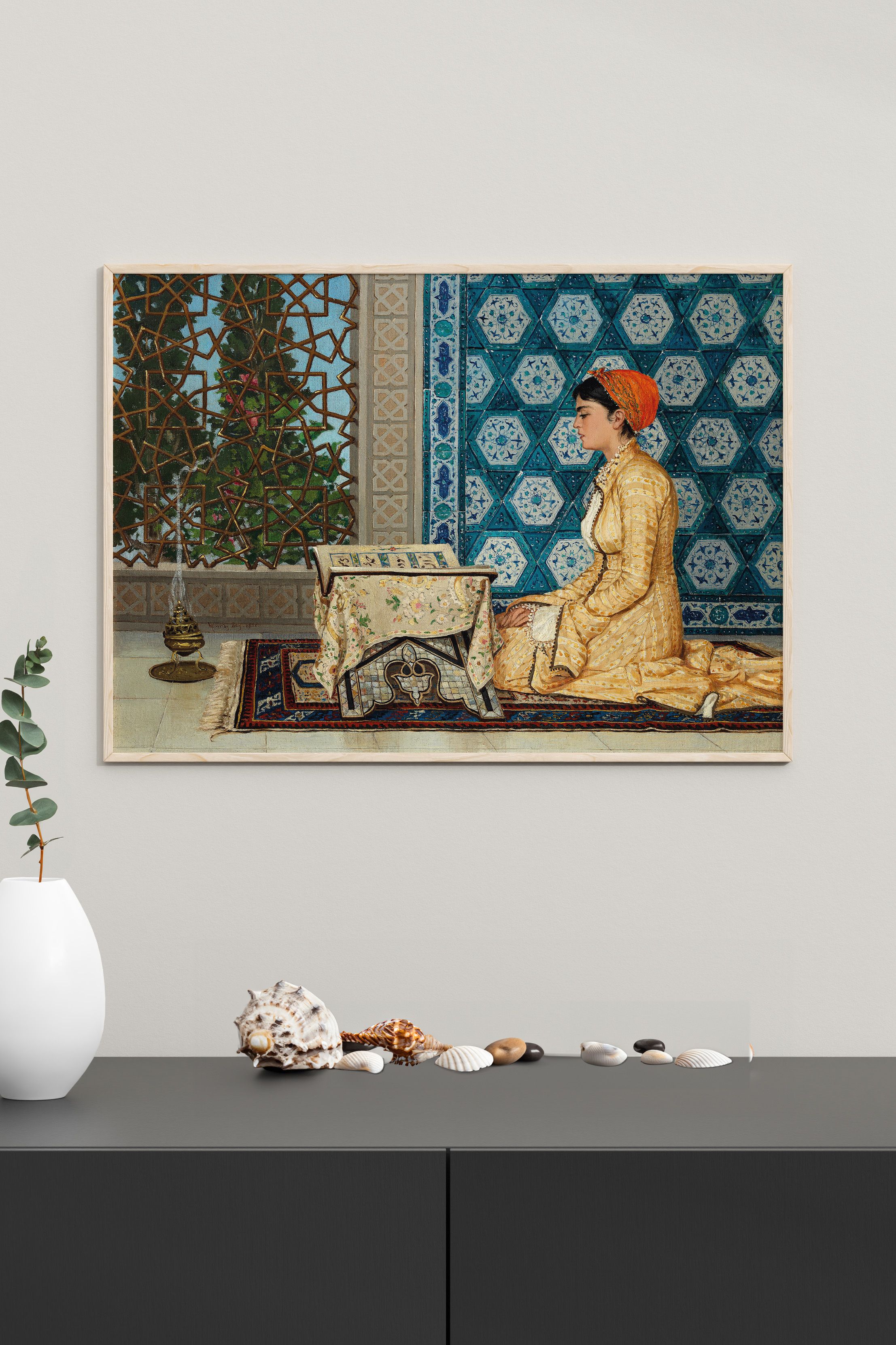 Osman Hamdi Bey - Kur'an Okuyan Kız Poster