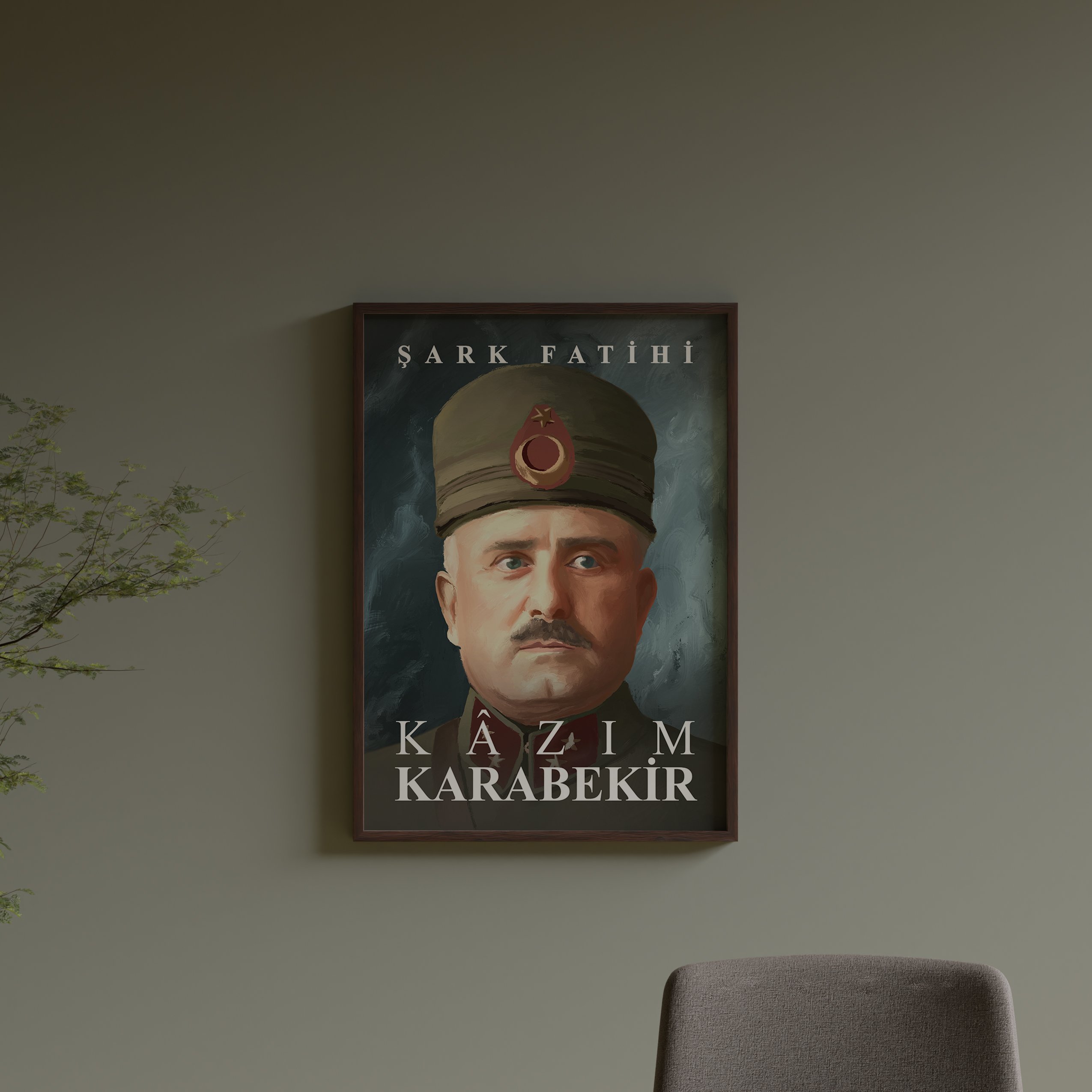 Şark Fatihi Kazım Karabekir Özel Tasarım Poster