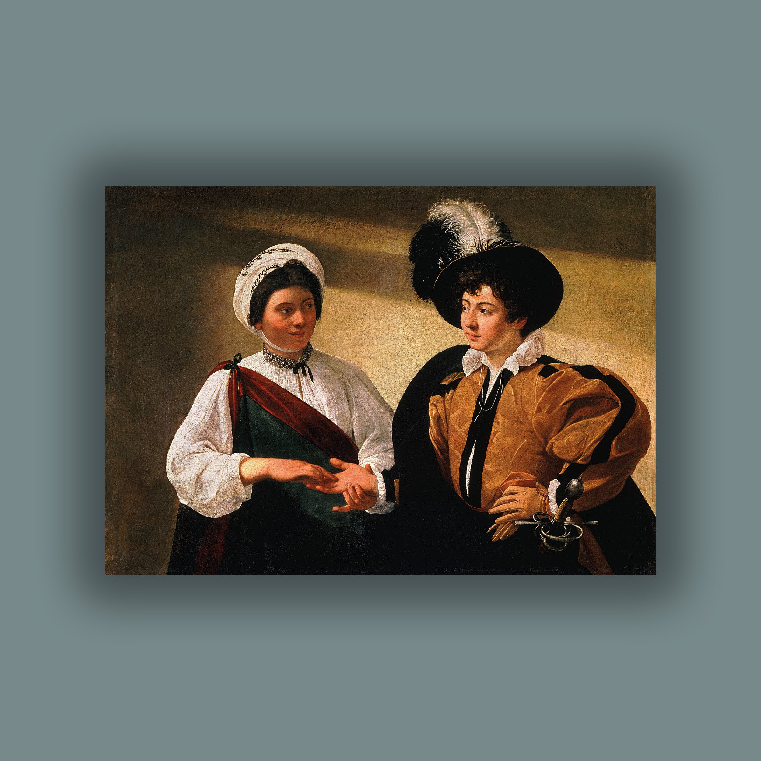 Caravaggio - Falcı Kadın Poster