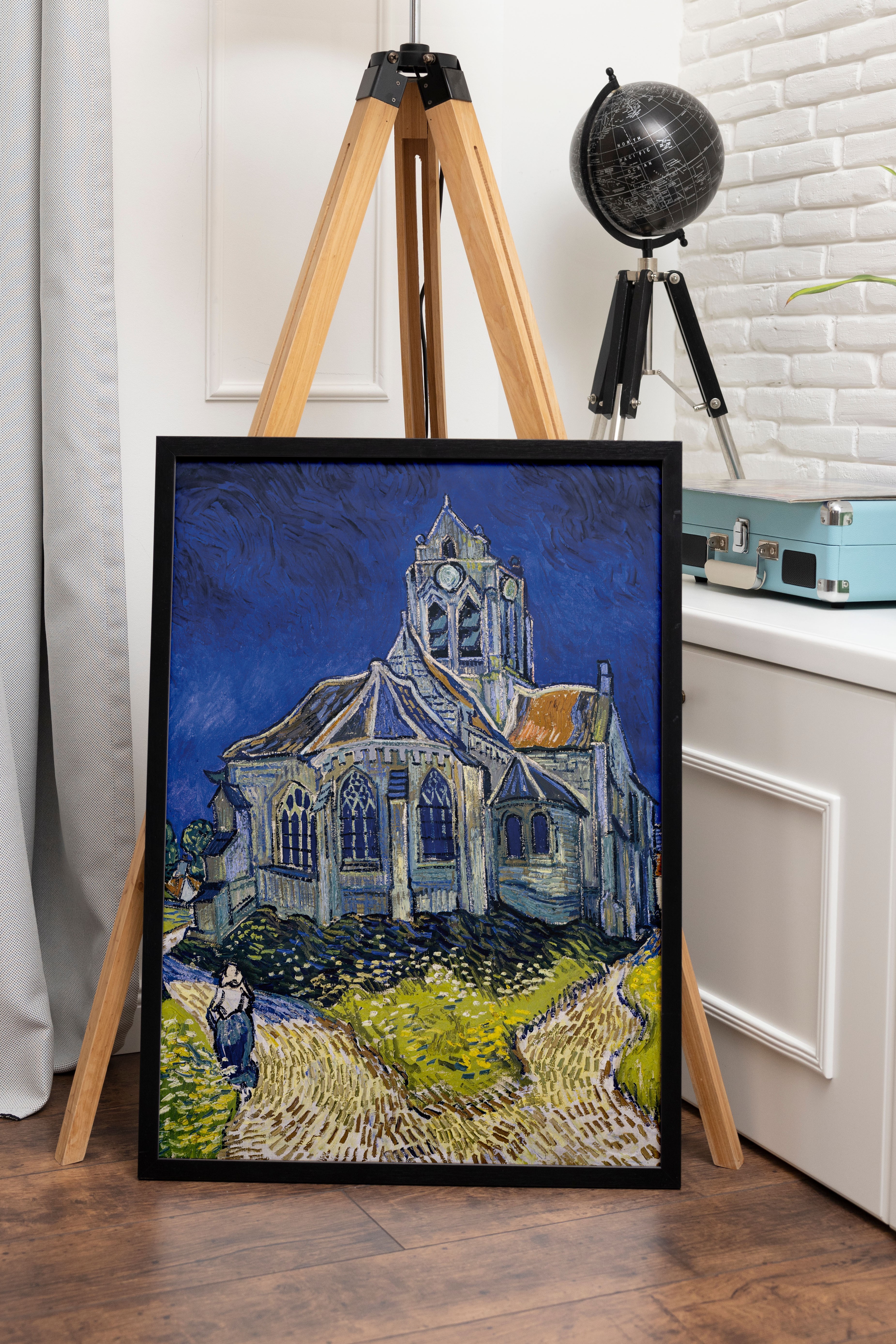 Vincent van Gogh - Auvers'deki Kilise Poster