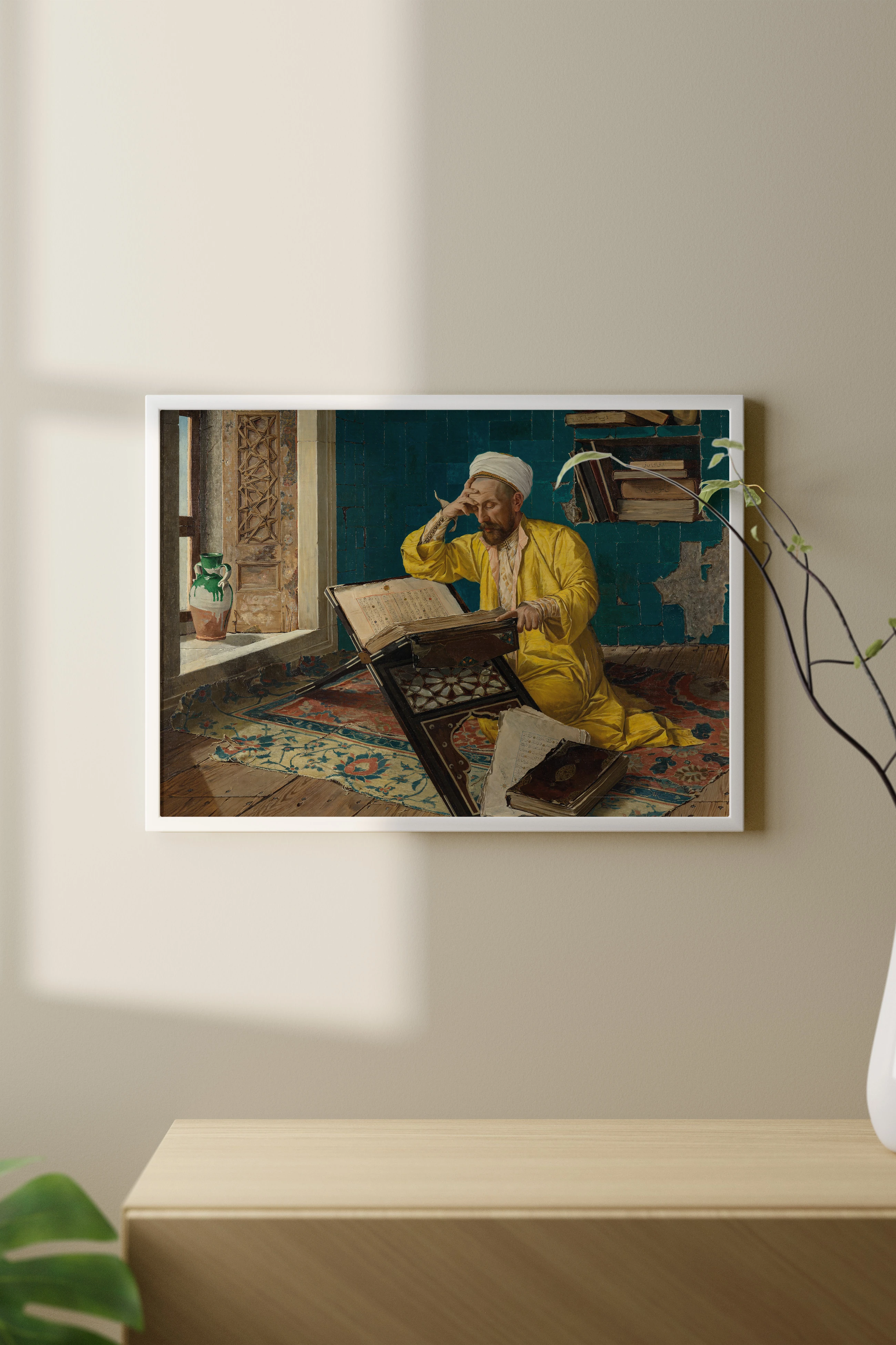 Osman Hamdi Bey - Kur'an Okuyan Adam Poster