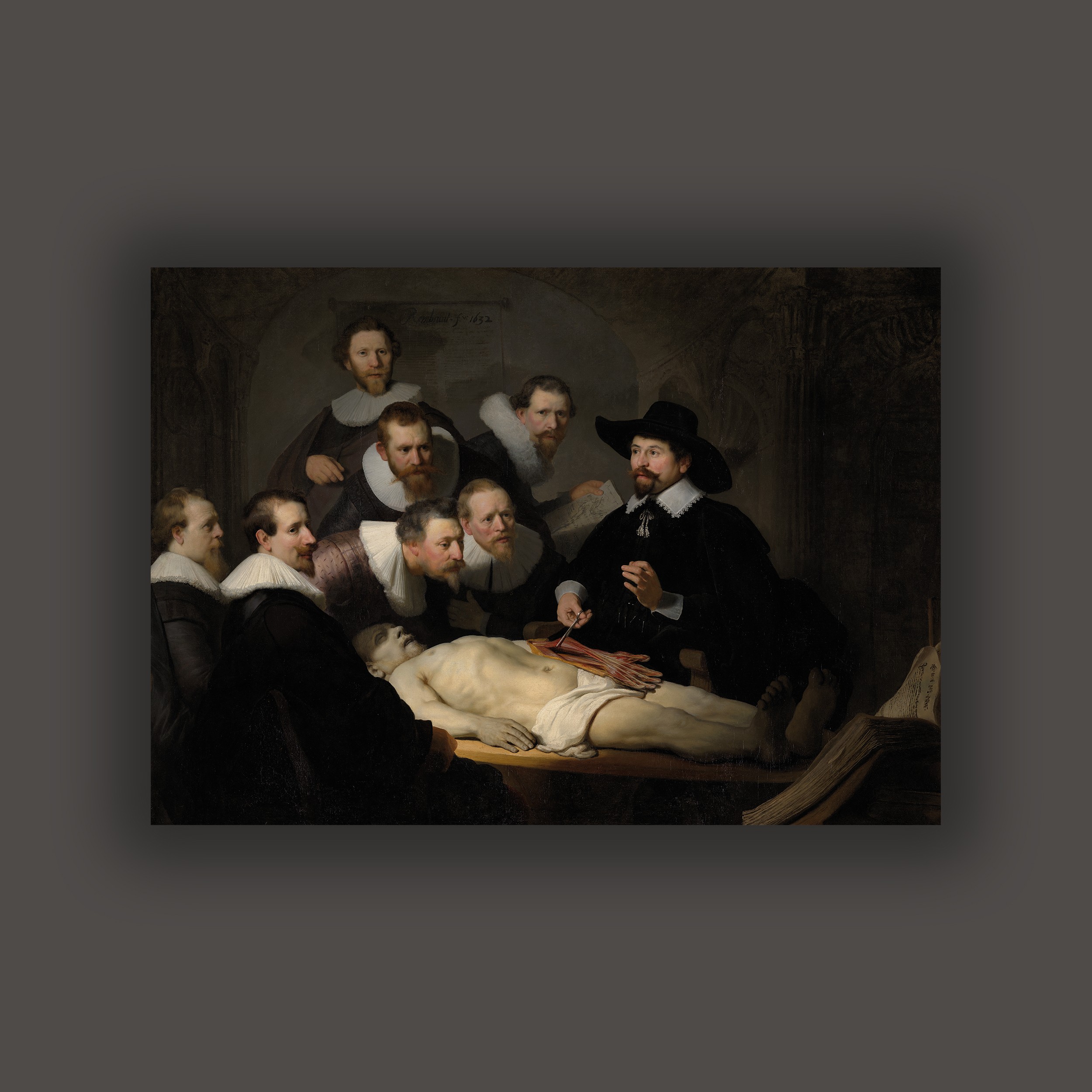 Rembrandt - Dr. Nicolaes Tulp'un Anatomi Dersi Poster