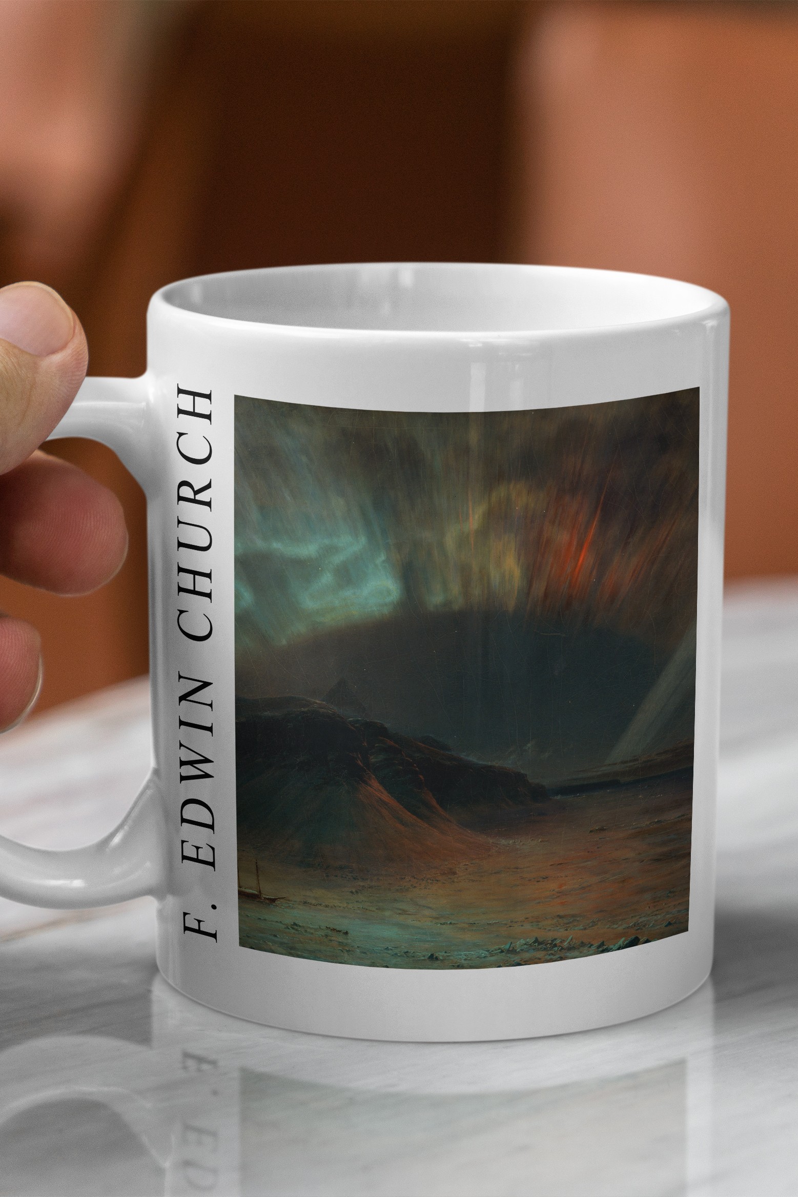 Frederic Edwin Church - Kutup Işıkları (Aurora Borealis) Kupa Bardak