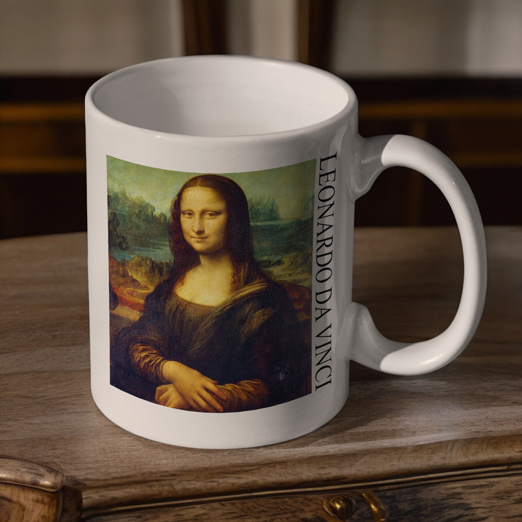 Leonardo da Vinci - Mona Lisa Kupa Bardak