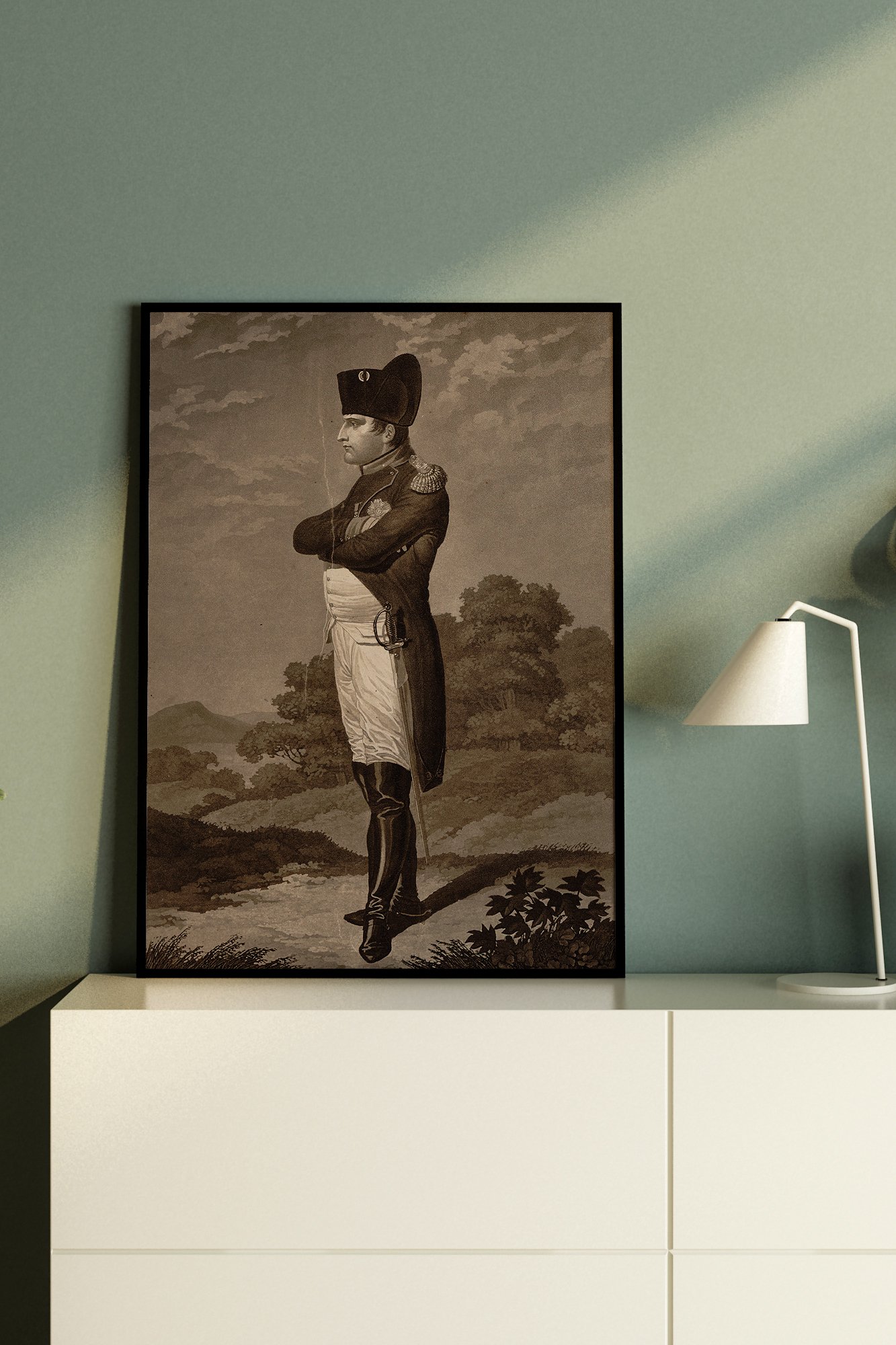 Napoleon Bonaparte Gravür Poster (1821)