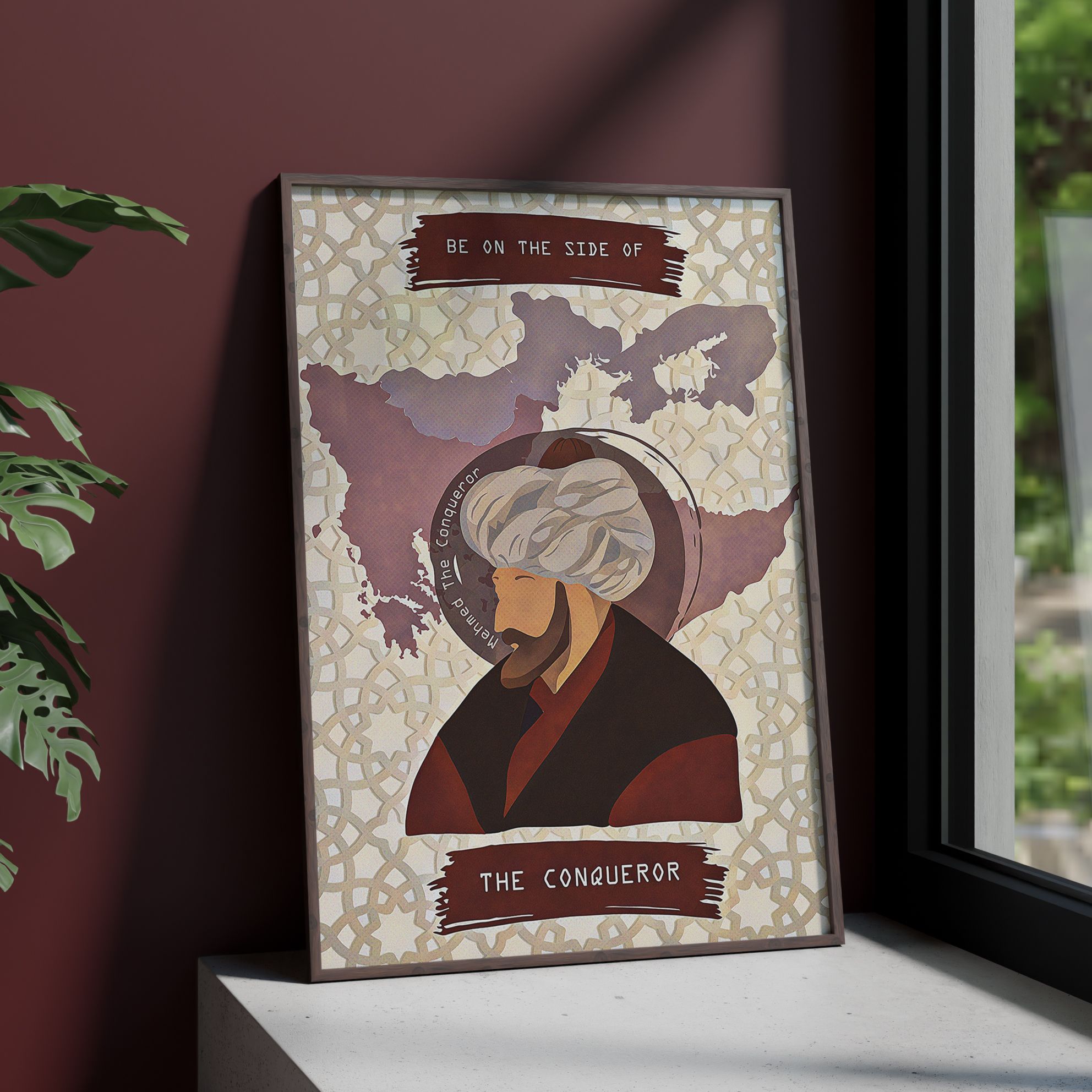 Fatih Sultan Mehmed Minimal Propaganda Posteri