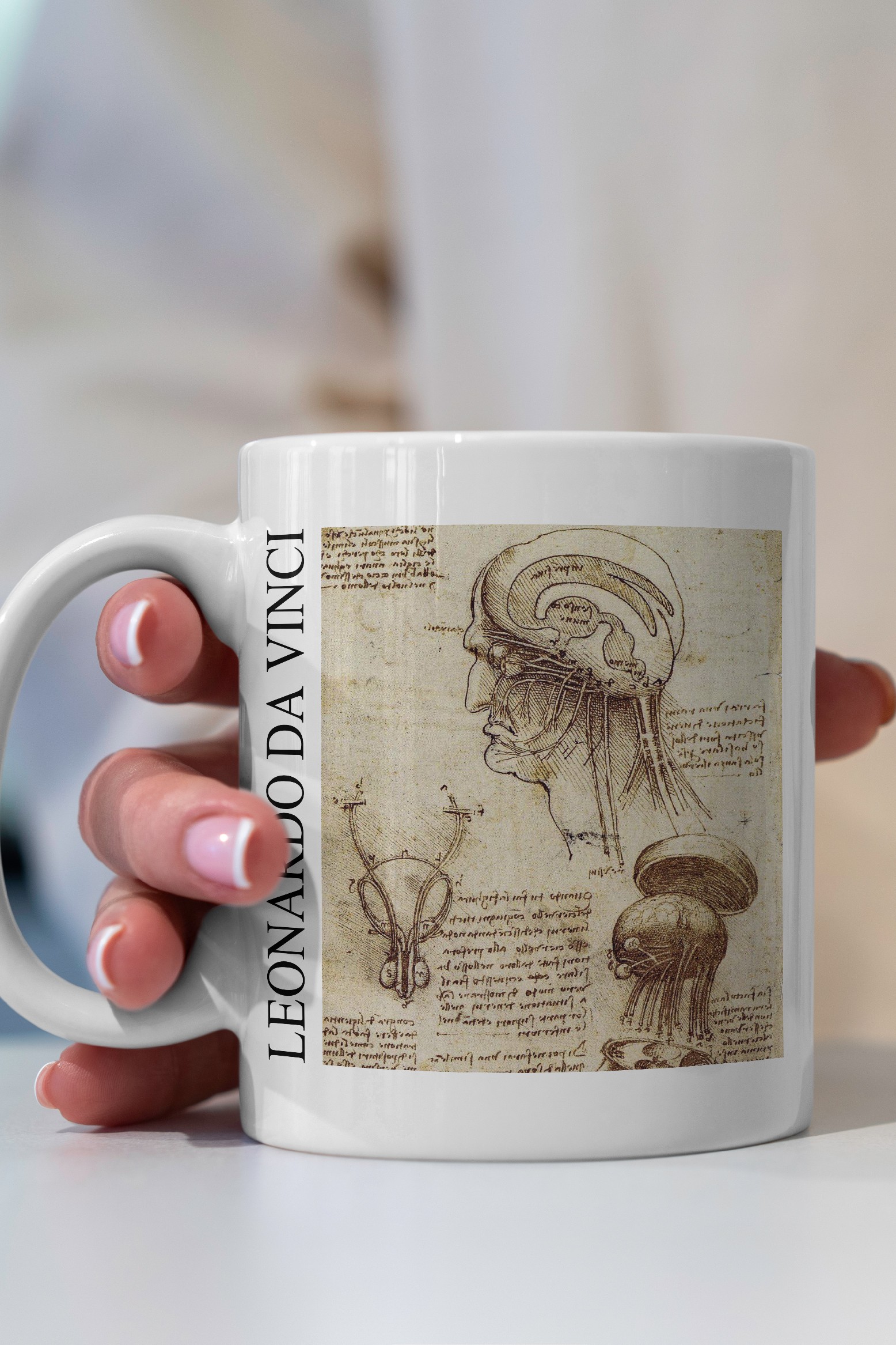 Leonardo da Vinci - İnsan Beyni Kupa Bardak