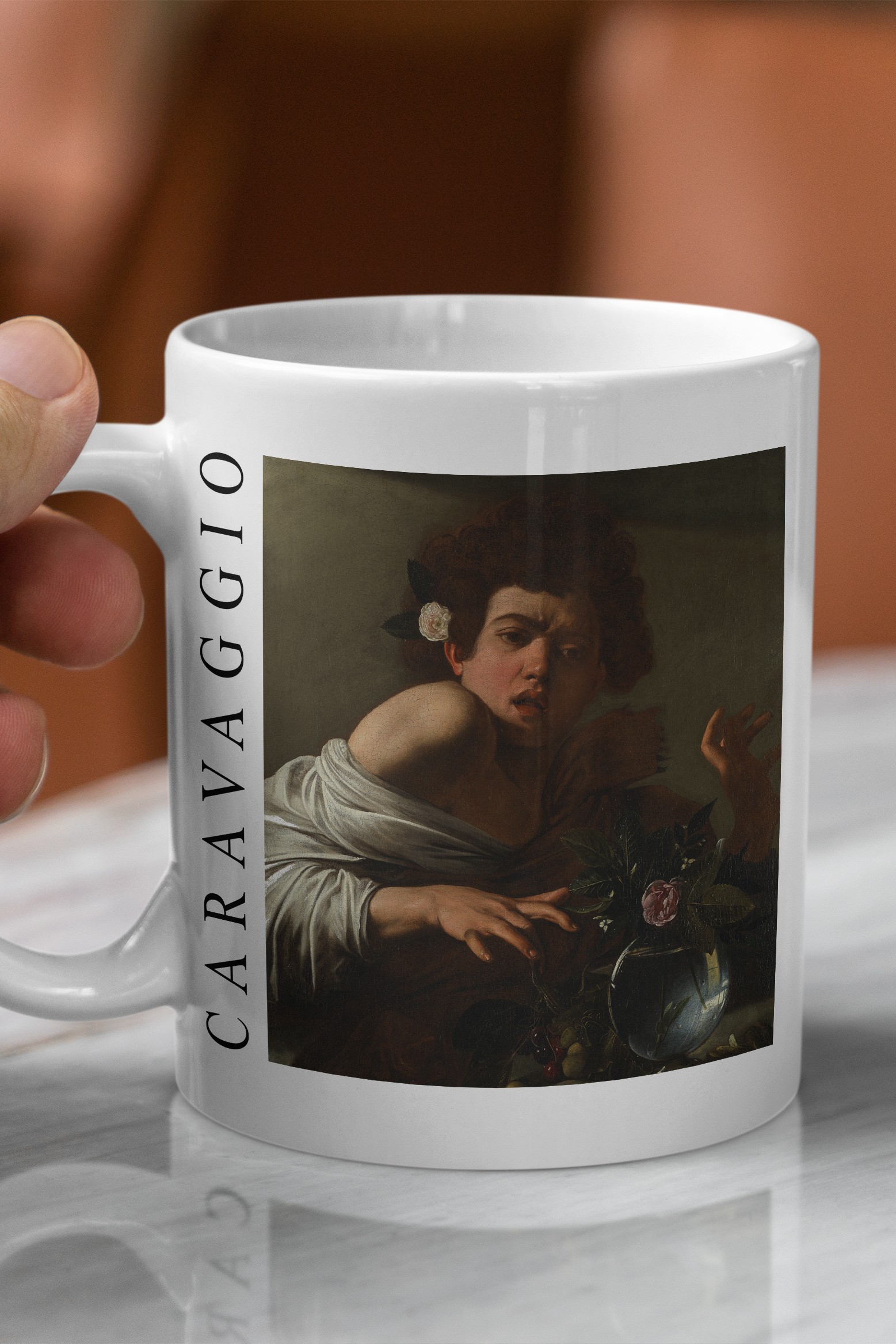 Caravaggio - Kertenkele Tarafından Isırılan Çocuk Kupa Bardak