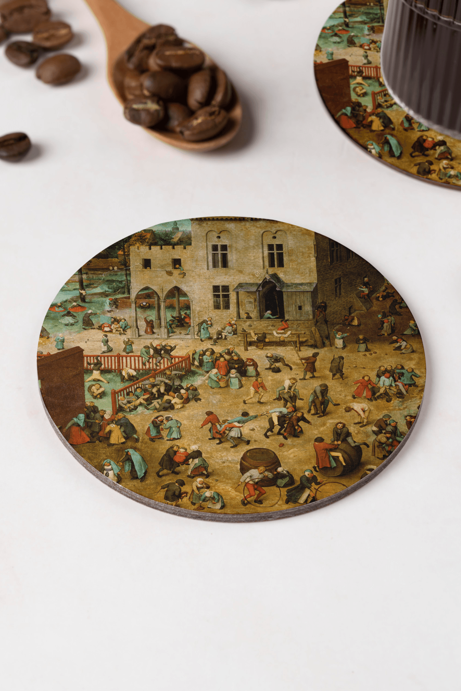 Pieter Bruegel the Elder - Çocuk Oyunları Bardak Altlığı