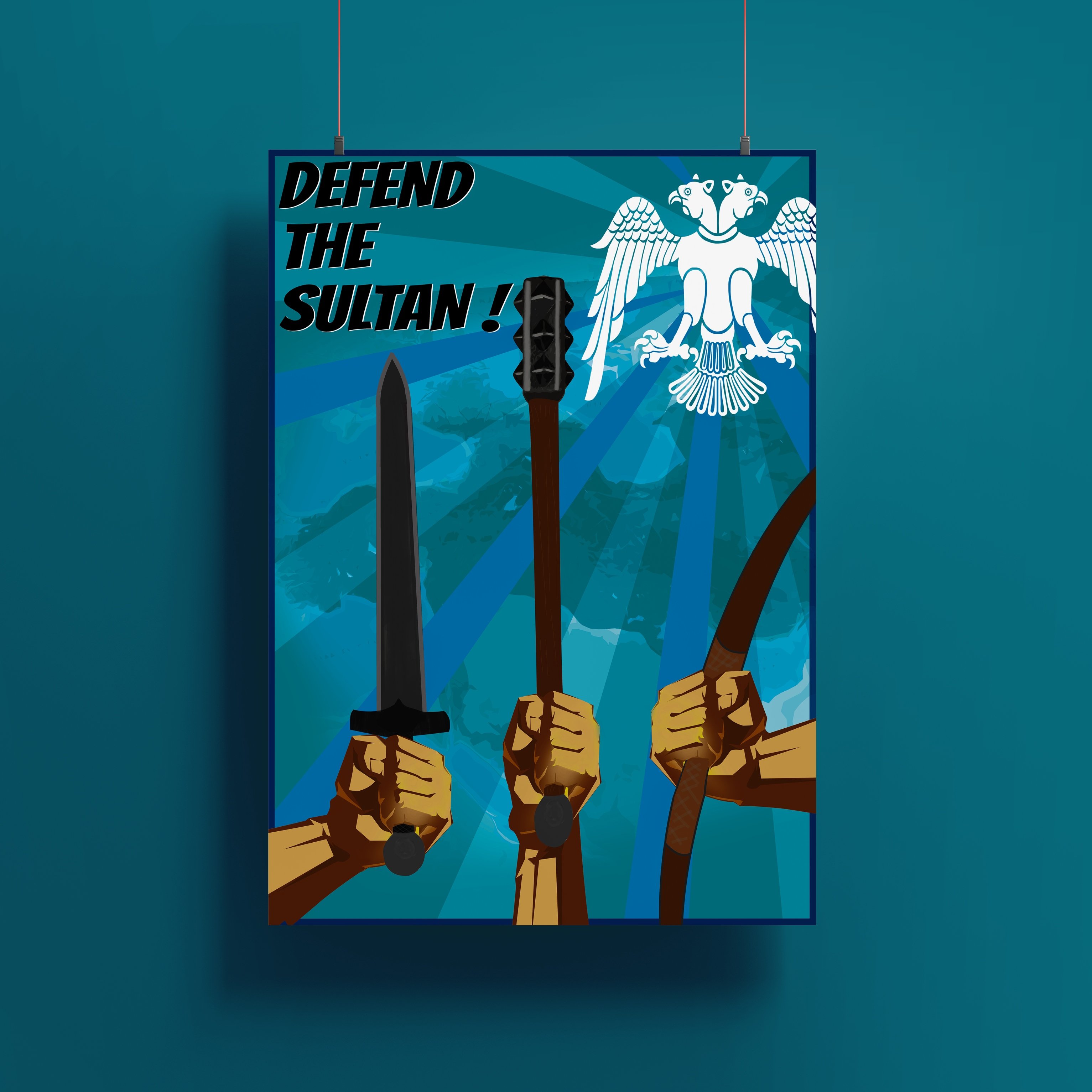 Defend The Sultan - Selçuklu Propaganda Posteri