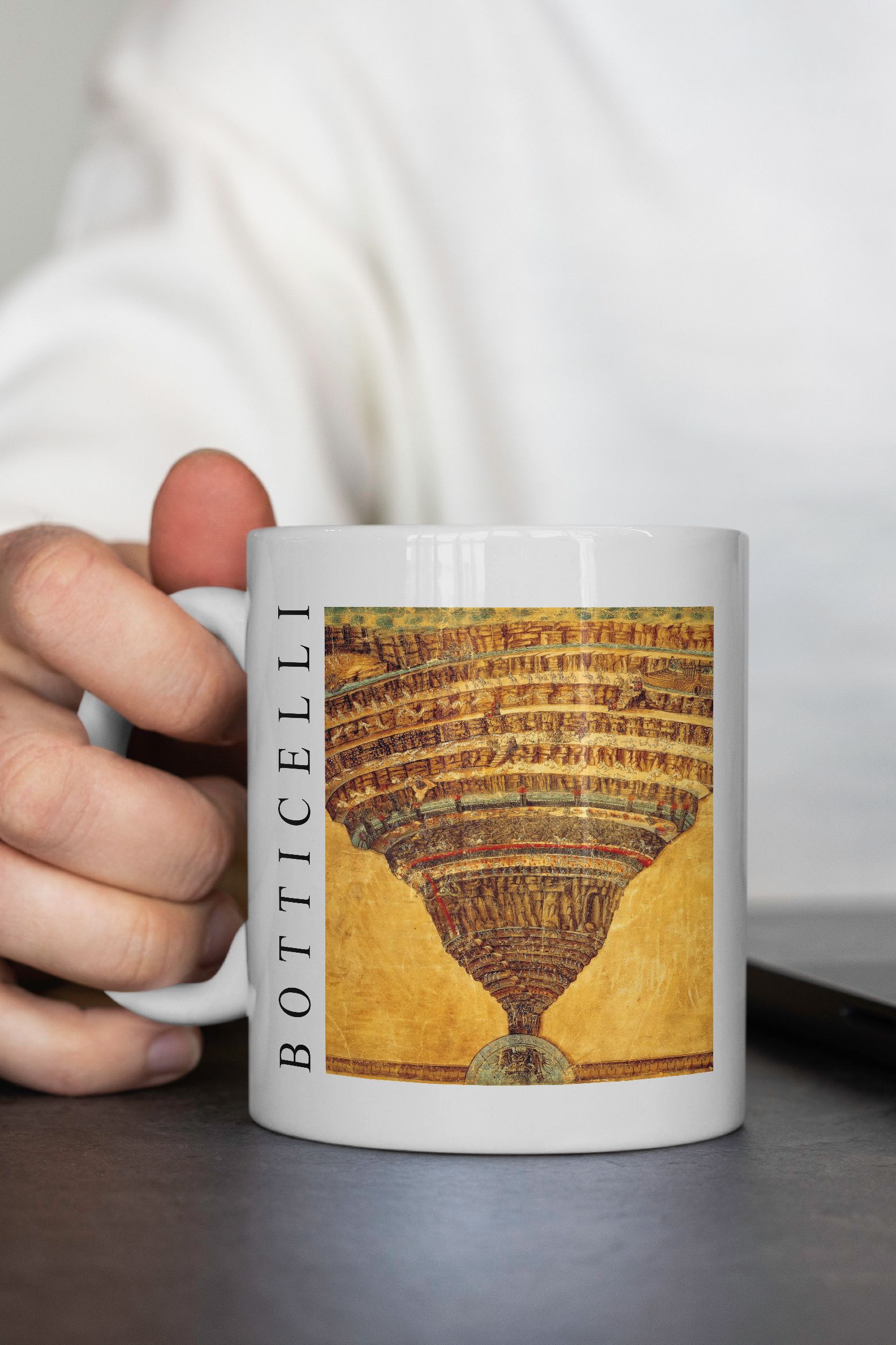 Alessandro Botticelli - Dante'nin Cehennemi Kupa Bardak