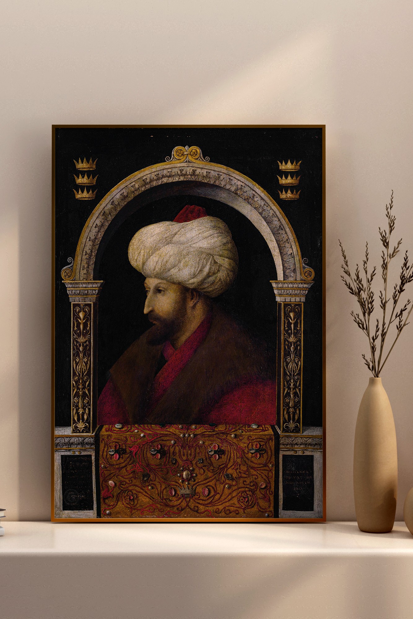 Fatih Sultan Mehmed Portresi Poster - Gentile Bellini (1480)