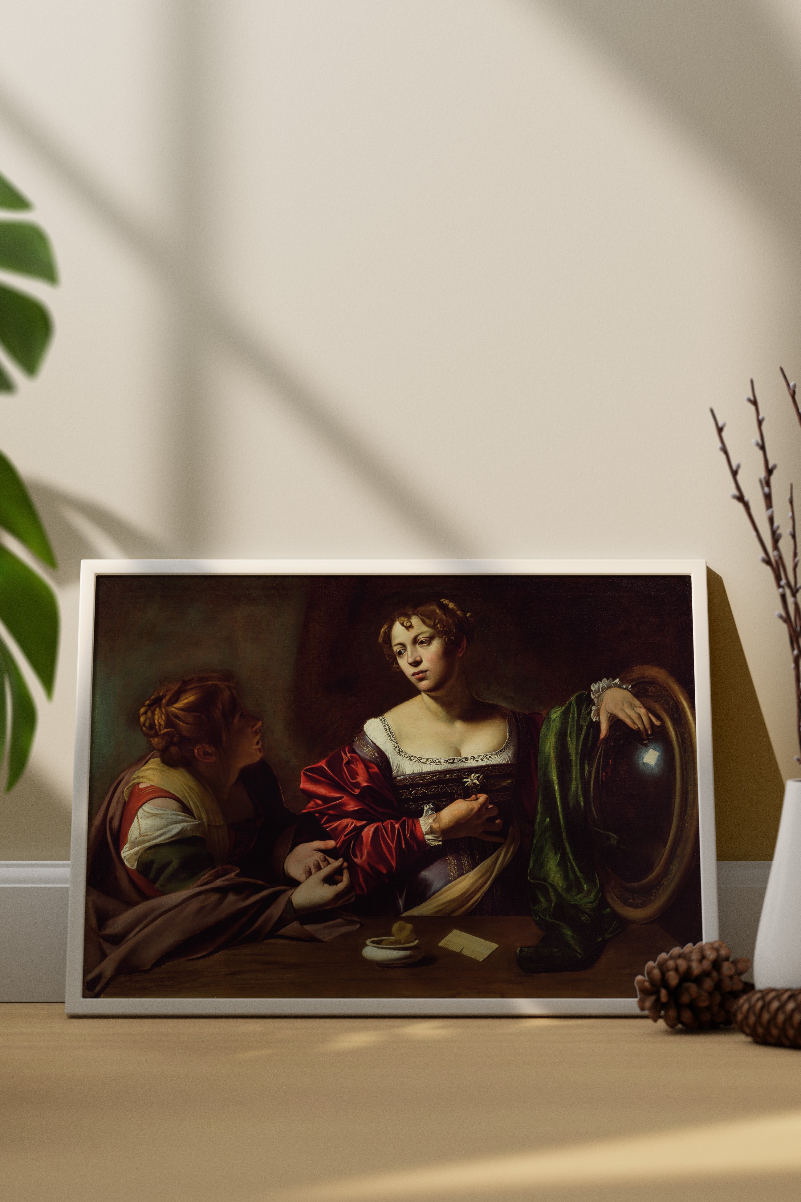 Caravaggio - Martha ve Mary Magdalene Poster