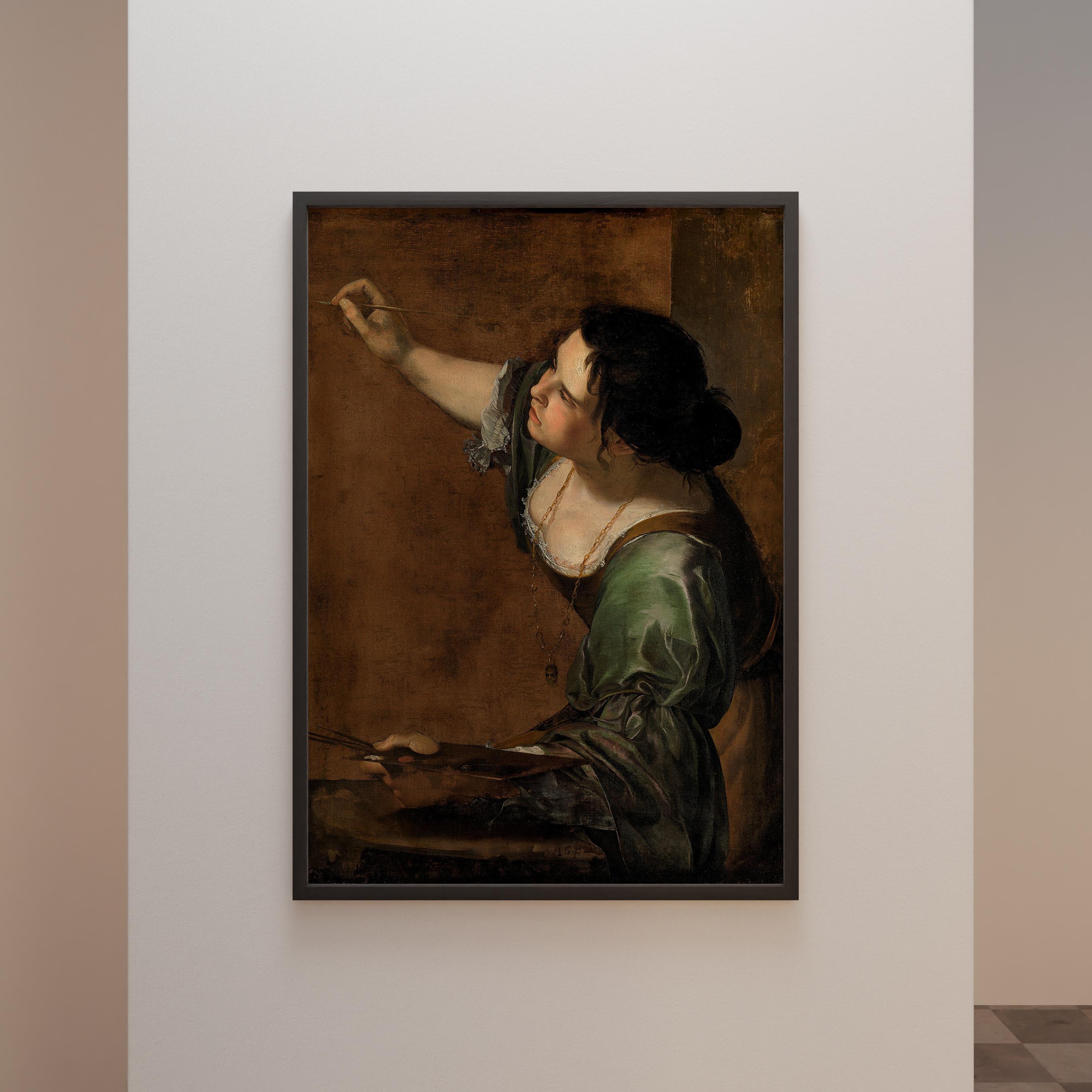 Artemisia Gentileschi - Resmin Alegorisi Olarak Otoportre Poster