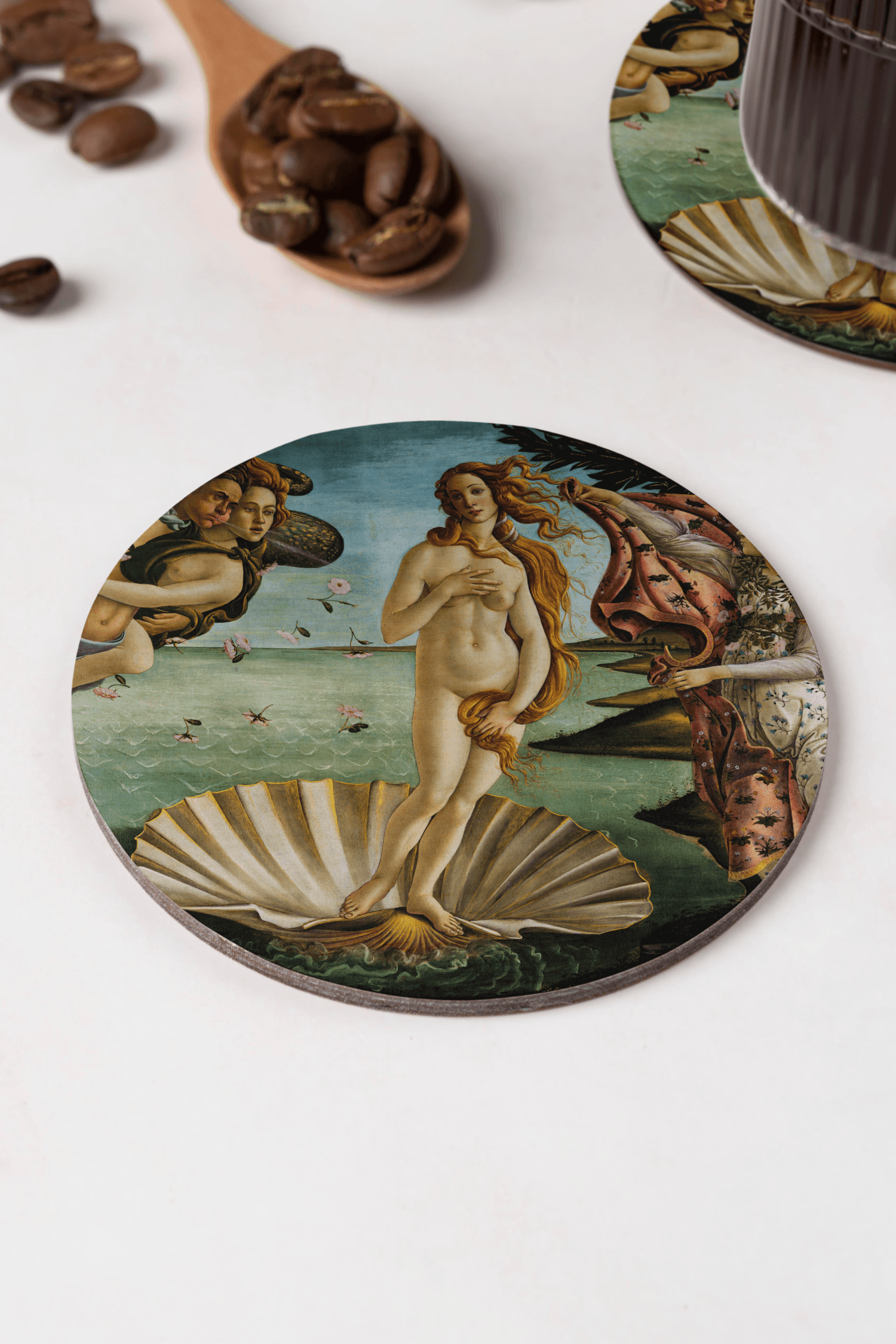 Alessandro Botticelli - Venüs'ün Doğuşu Bardak Altlığı