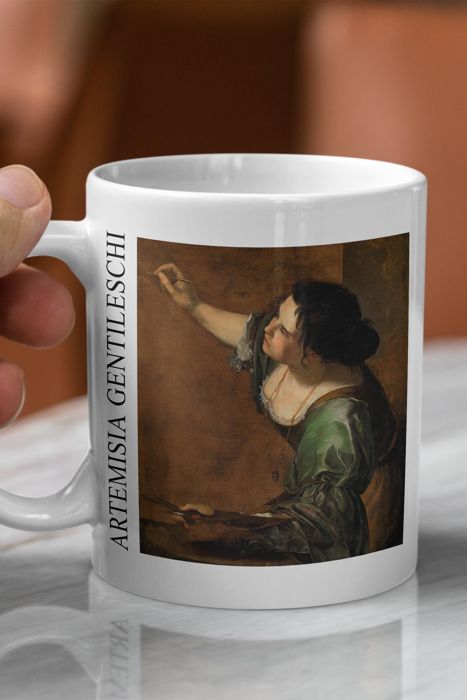 Artemisia Gentileschi - Resmin Alegorisi Olarak Otoportre Kupa Bardak