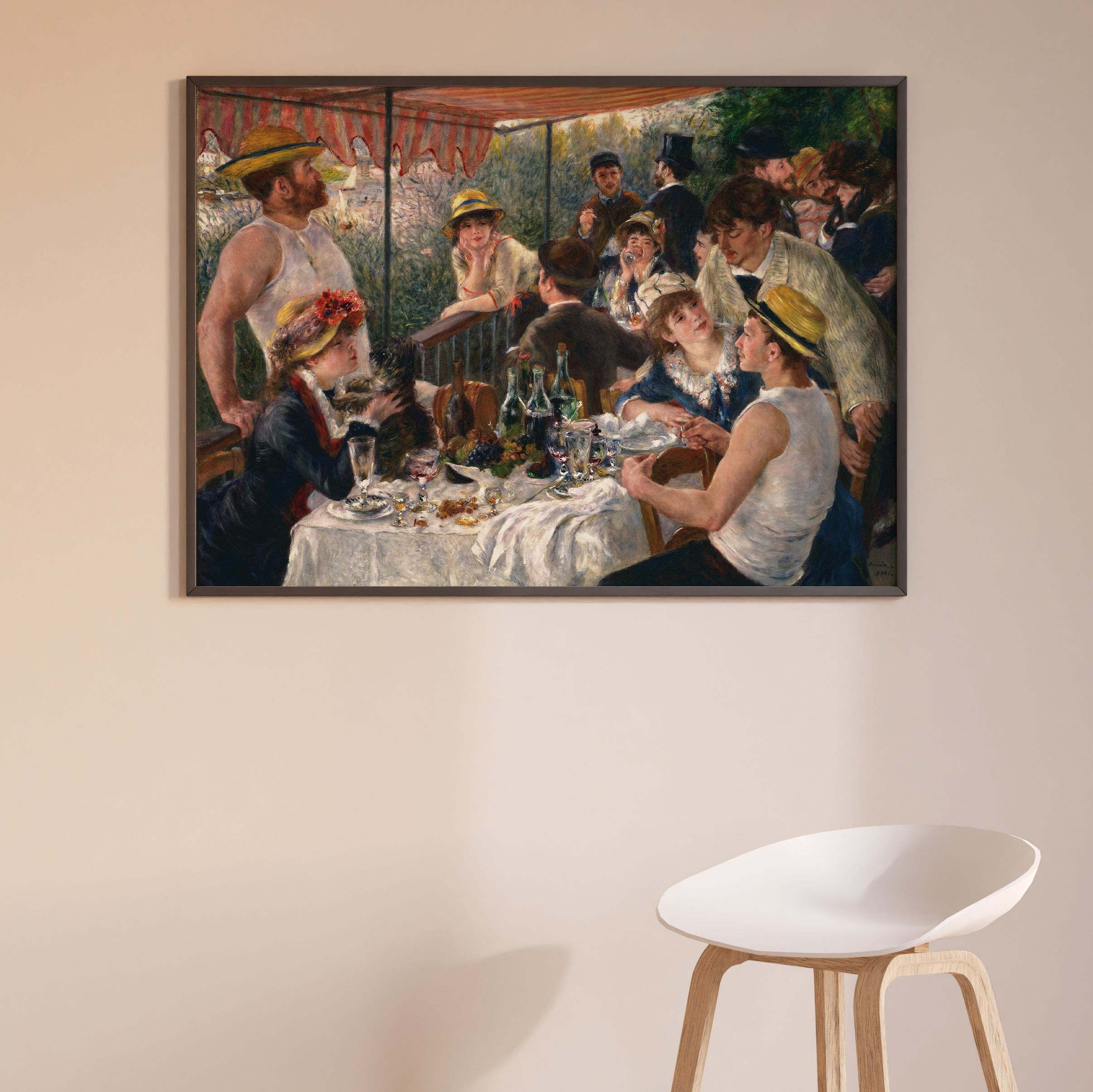 Pierre Auguste Renoir - Tekne Gezisinde Öğle Yemeği Poster