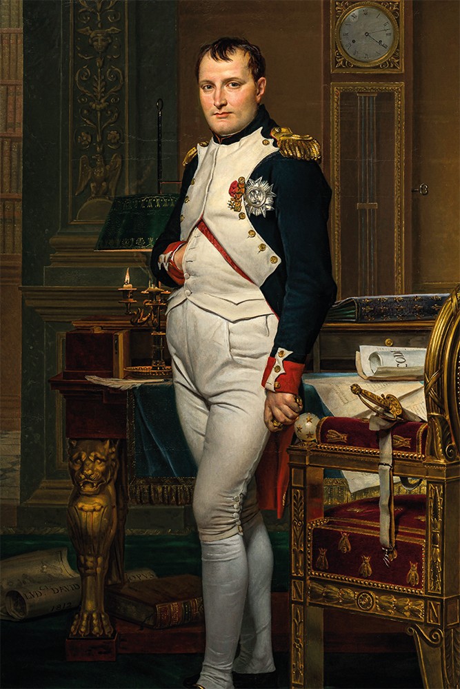 Jacques Louis David - İmparator Napoleon Tuileries'teki Çalışma Odasında Posteri