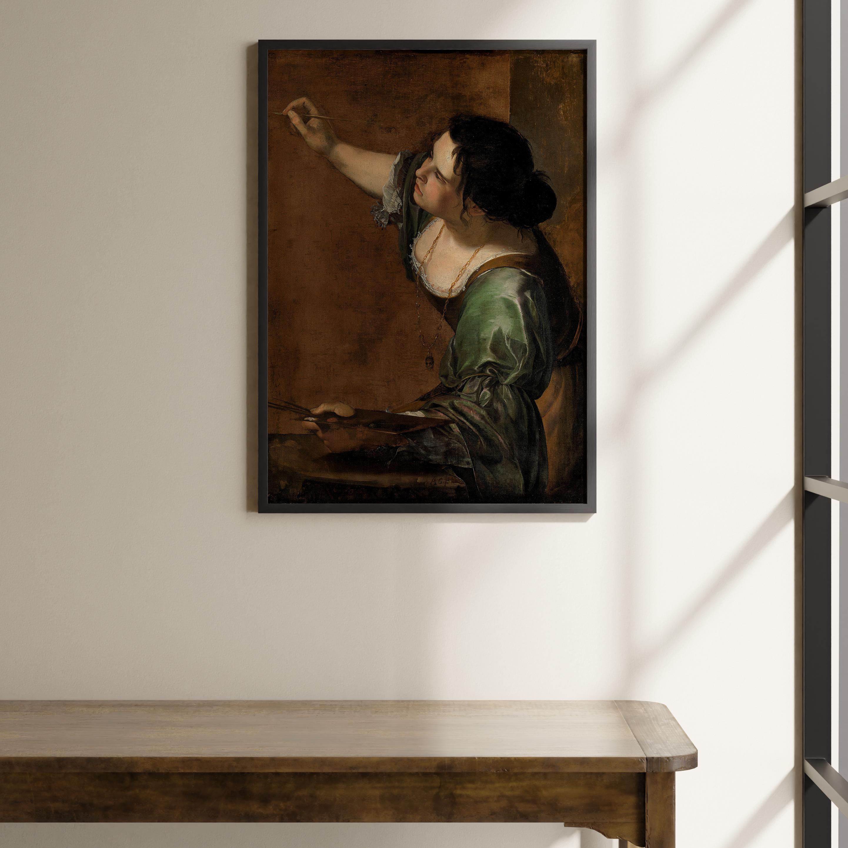 Artemisia Gentileschi - Resmin Alegorisi Olarak Otoportre Poster