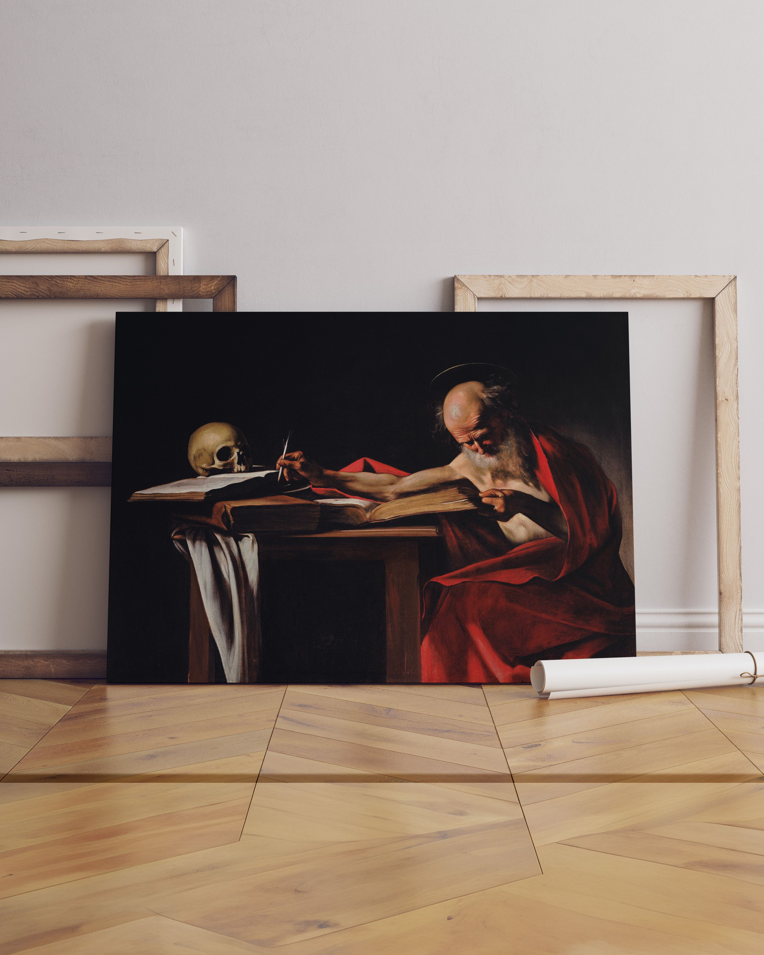Caravaggio - Saint Jerome Kanvas Tablo