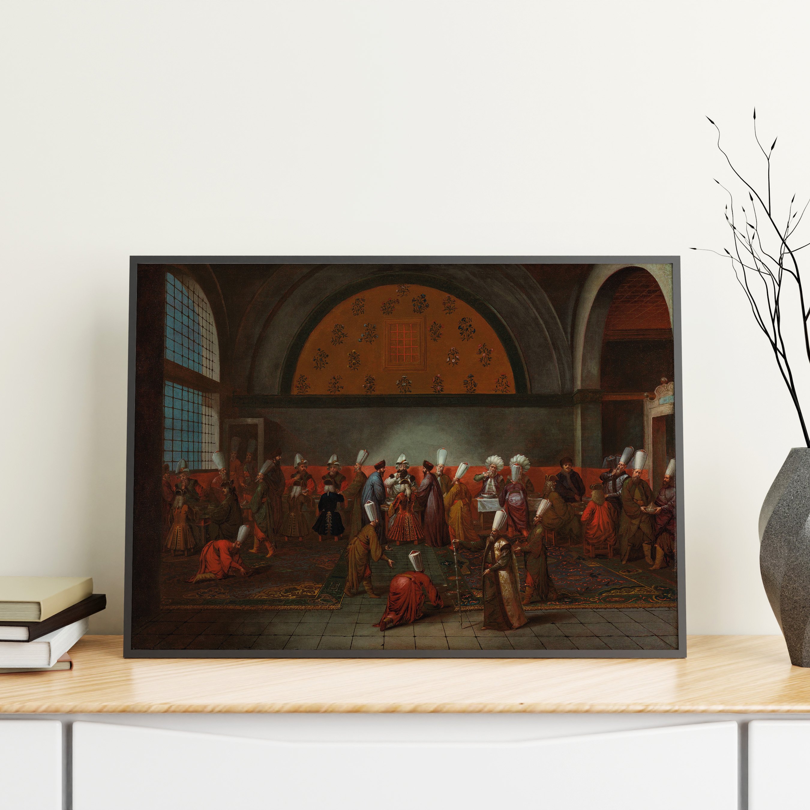 Jean Baptiste Vanmour - Büyükelçi Onuruna Verilen Ziyafet Poster