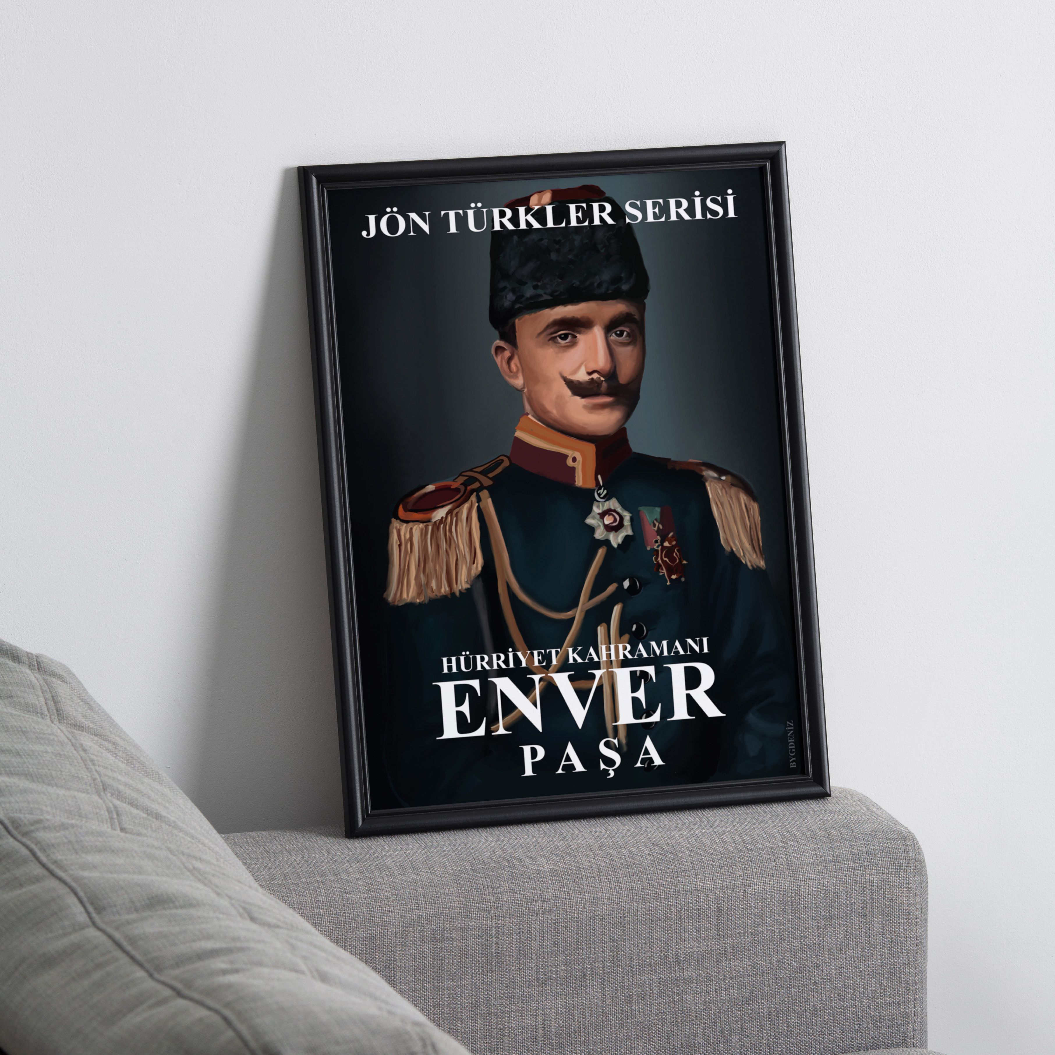 Enver Paşa Özel Tasarım Poster (Jeunes Turcs Series)