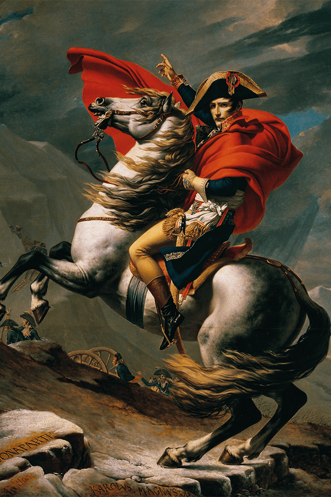Jacques Louis David - Alpleri Geçen Napolyon Posteri
