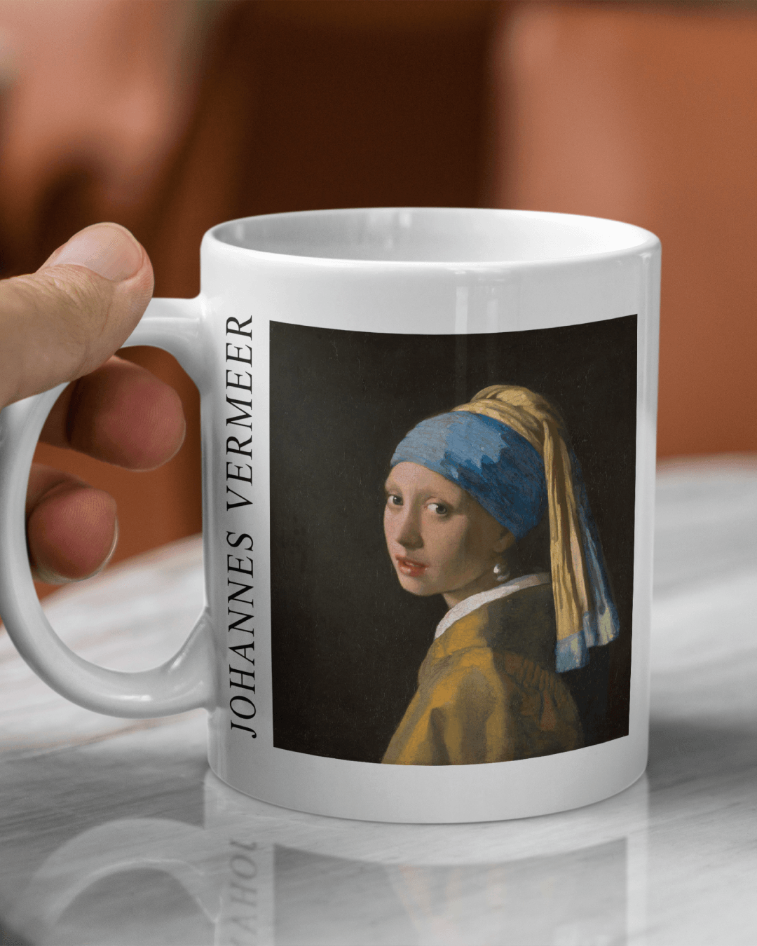 Johannes Vermeer - İnci Küpeli Kız Kupa Bardak