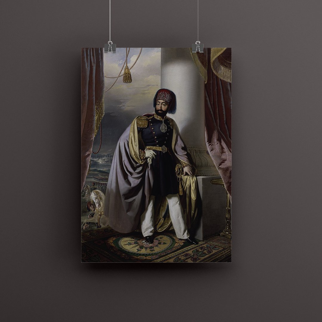 Henri-Guillaume Schlesinger - Sultan II. Mahmud Poster