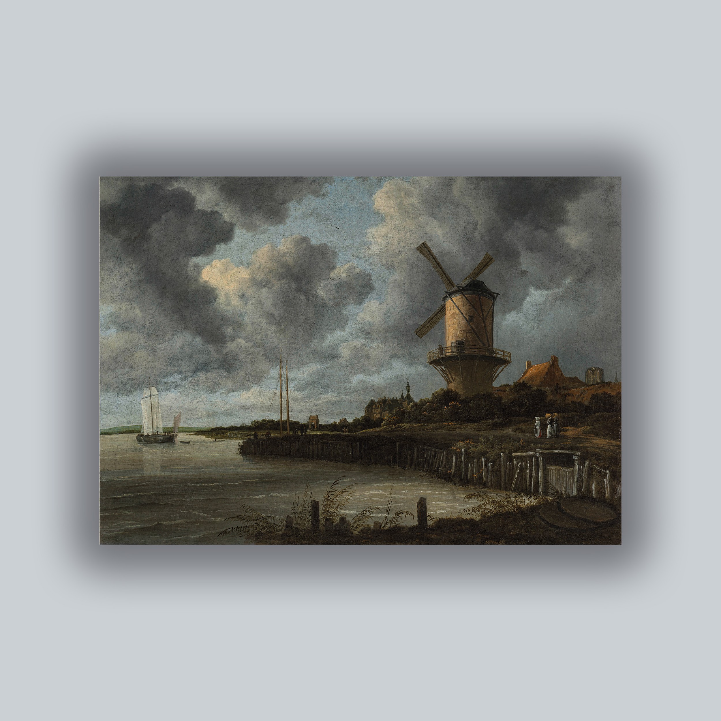 Jacob van Ruisdael - Yel Değirmeni Poster