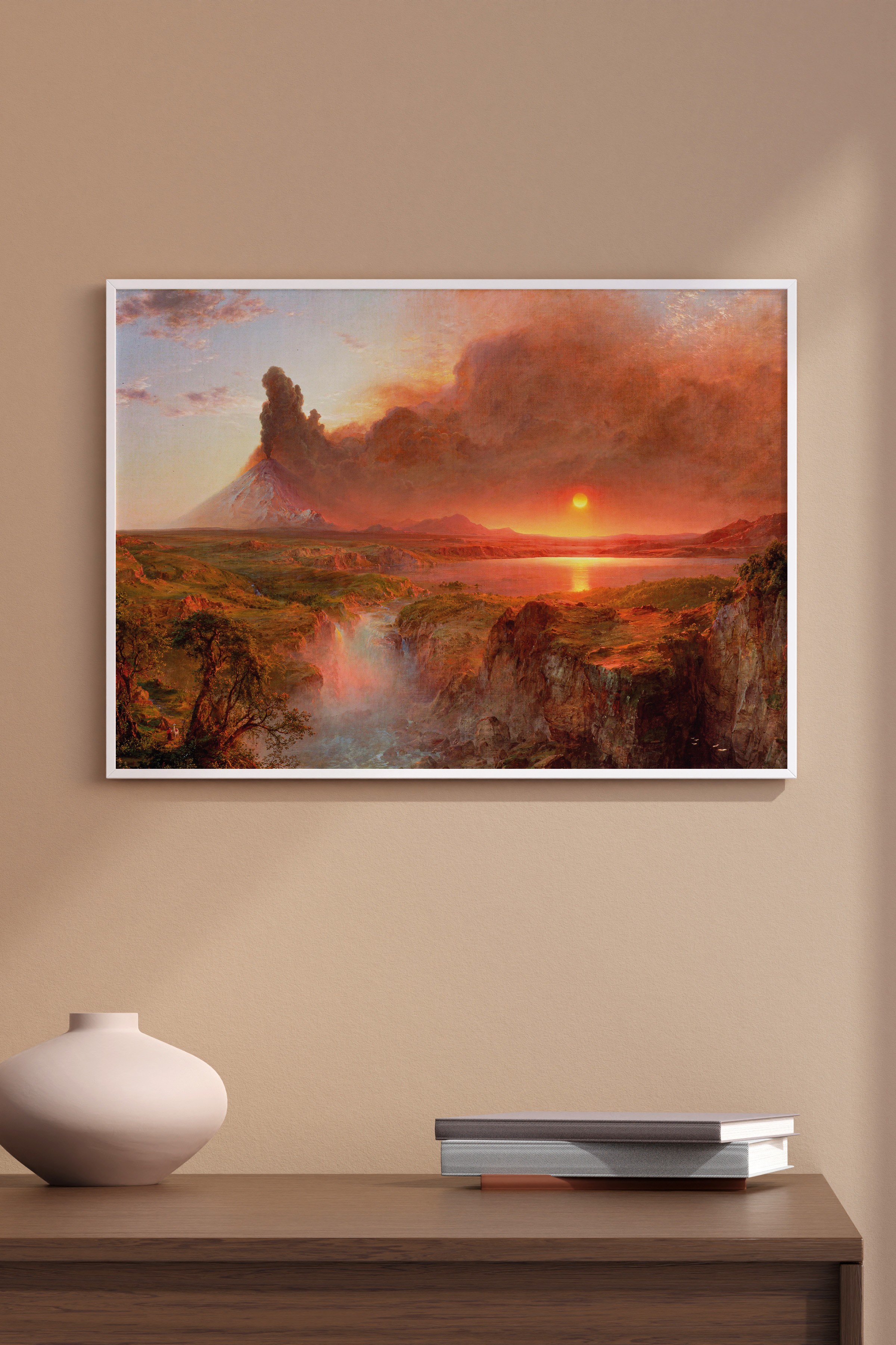 Frederic Edwin Church - Cotopaxi Dağı Patlaması Poster