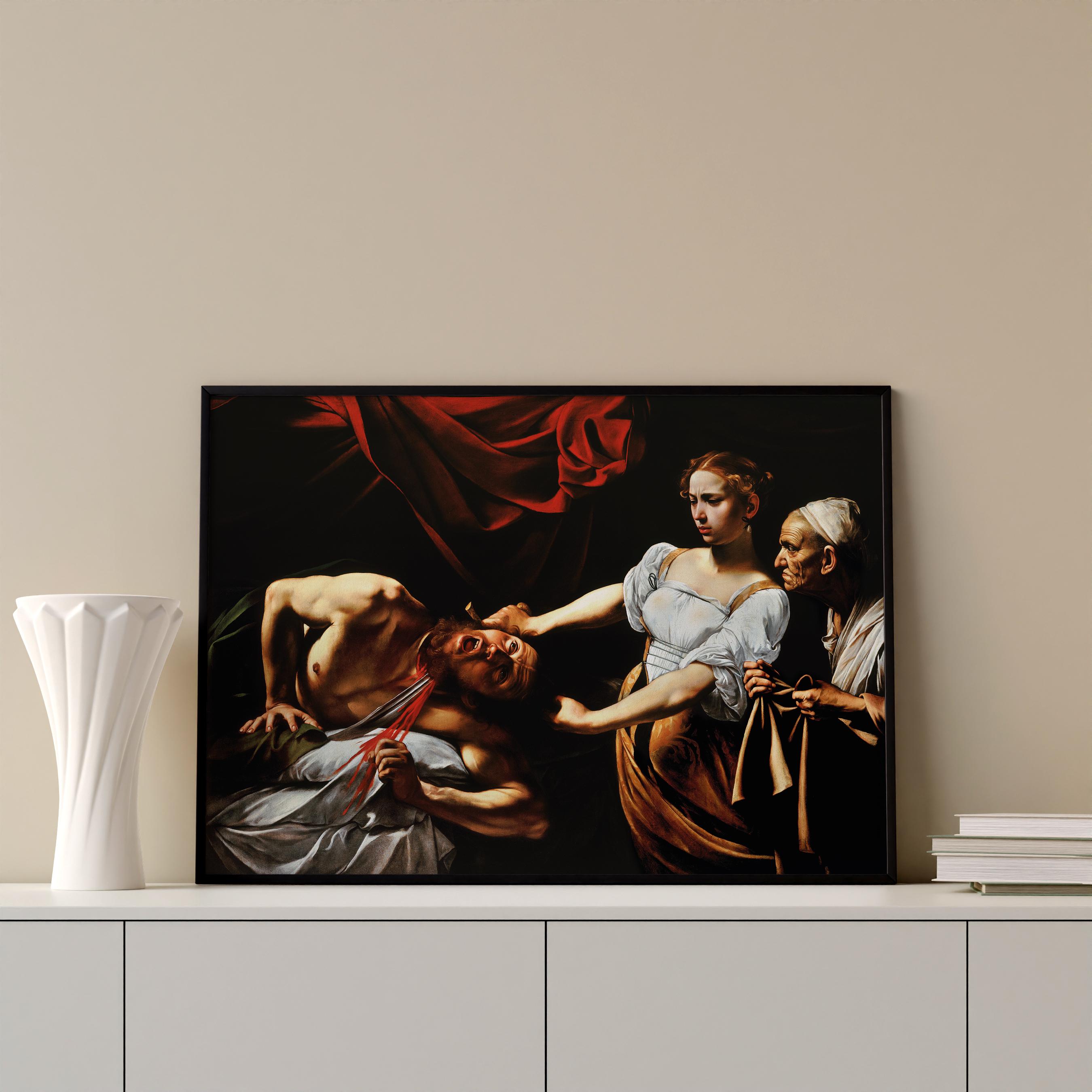 Caravaggio - Judith Holofernes’in Başını Keserken Poster