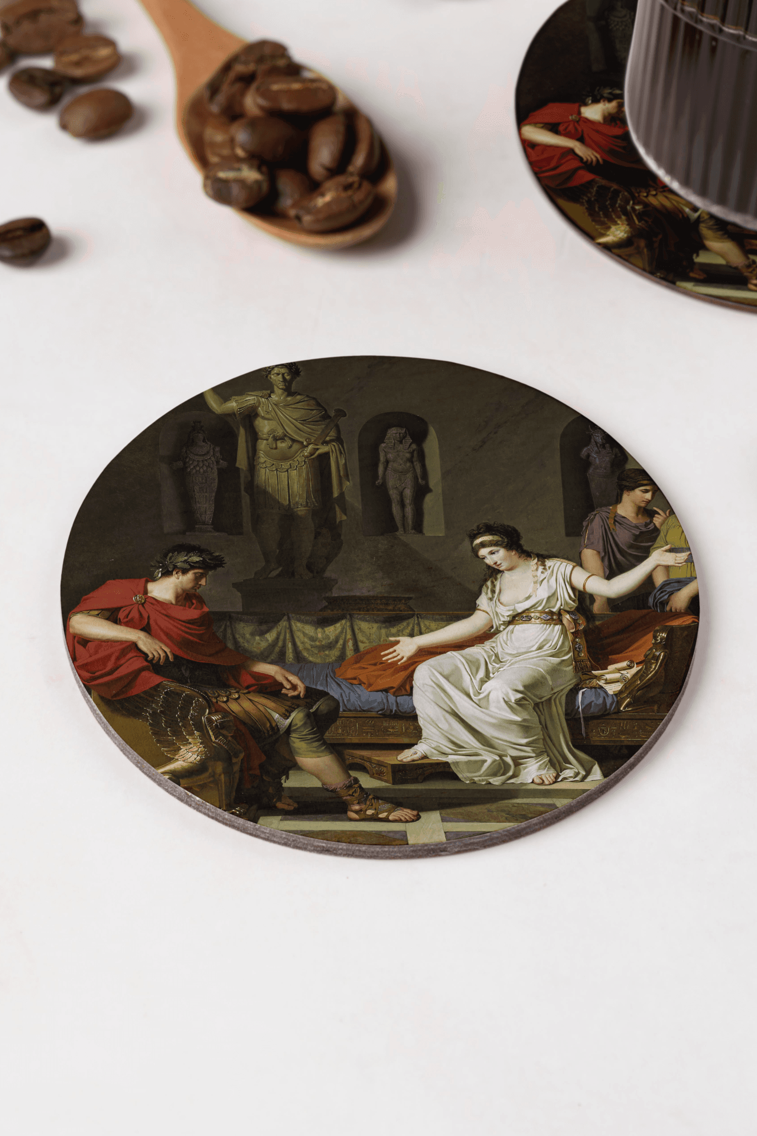 Louis Gauffier - Cleopatra ve Octavian Bardak Altlığı