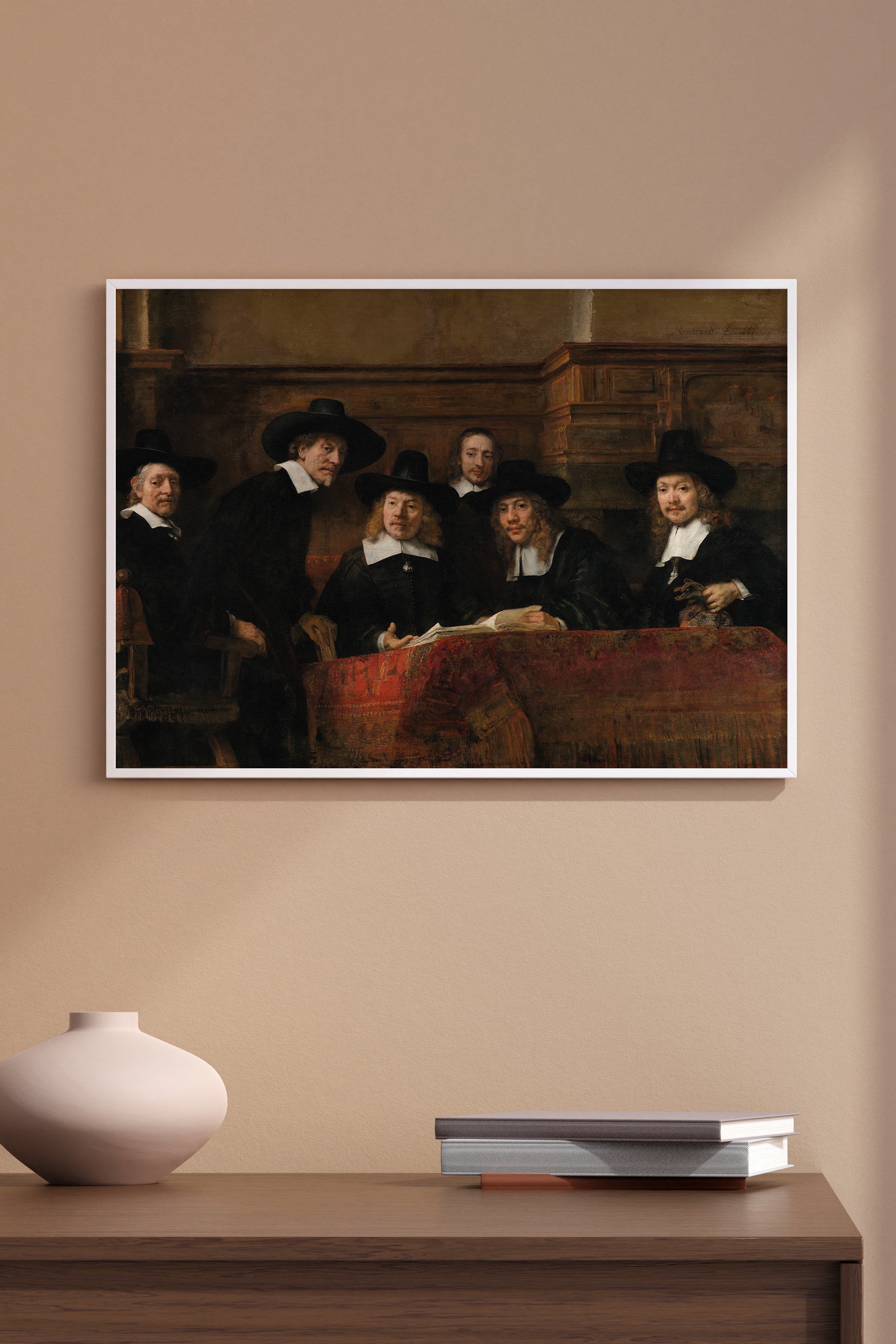 Rembrandt - Kumaşçılar Loncası’nın Memurları (Müşavirler) Poster