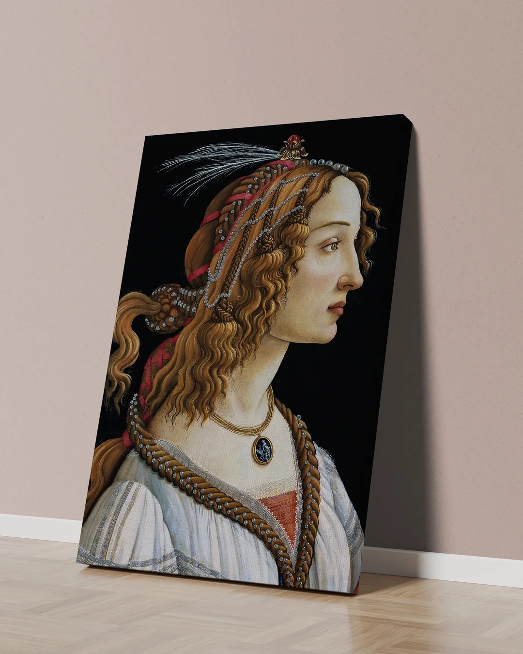 Genç Kadın Portresi Kanvas Tablo (Portrait of a Young Woman) - Sandro Botticelli