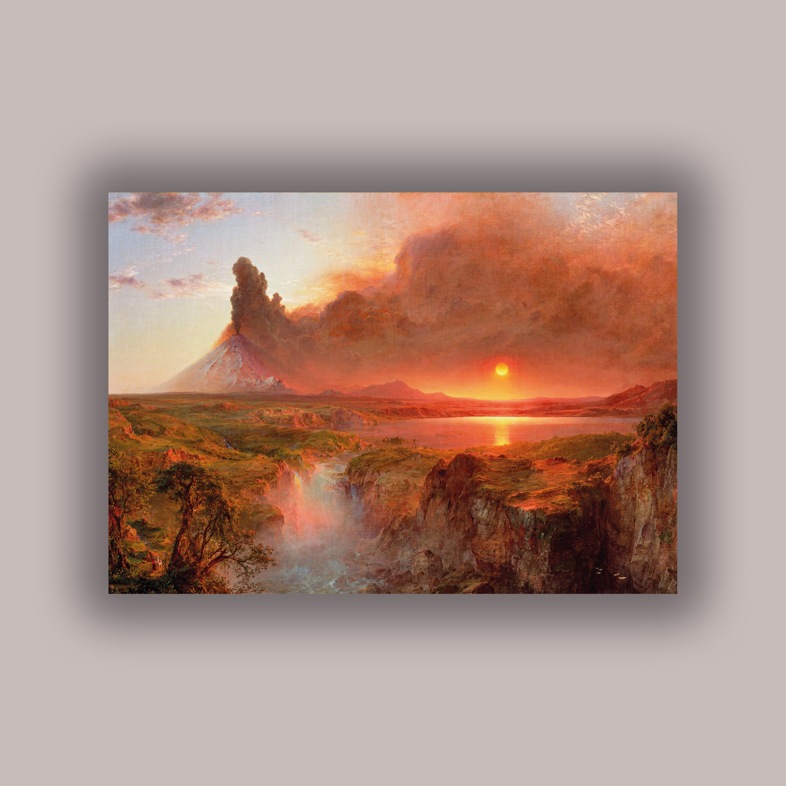 Frederic Edwin Church - Cotopaxi Dağı Patlaması Poster