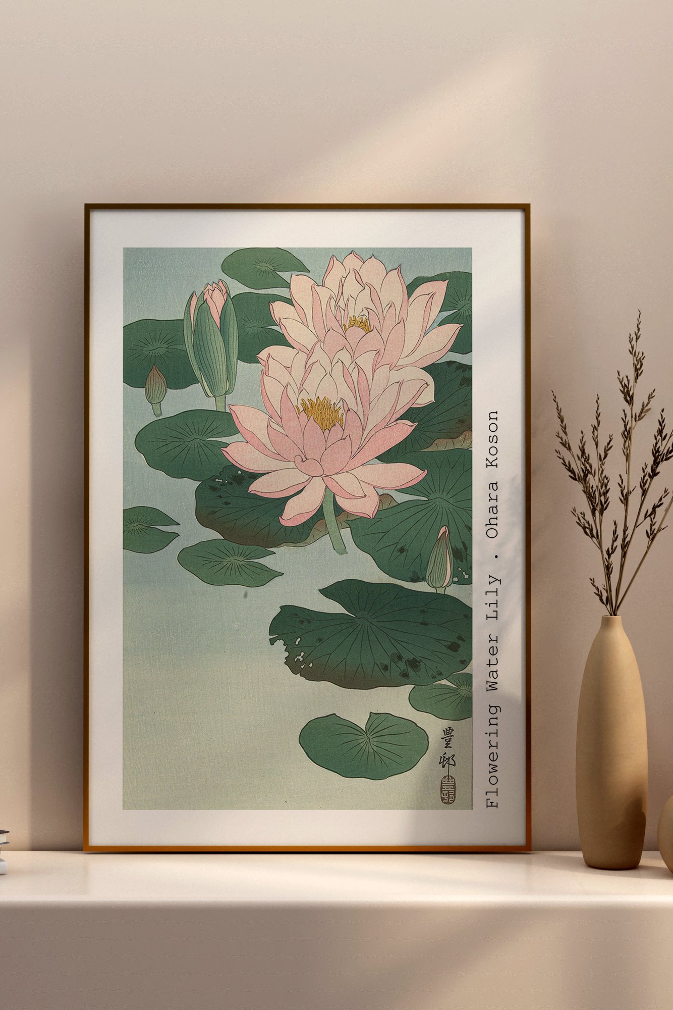 Ohara Koson - Flowering Water Lily (Su Zambağı) Poster