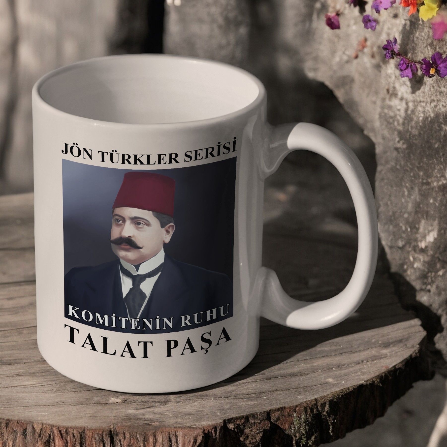 Talat Paşa Özel Tasarım Kupa Bardak (İttihat ve Terakki Cemiyeti)