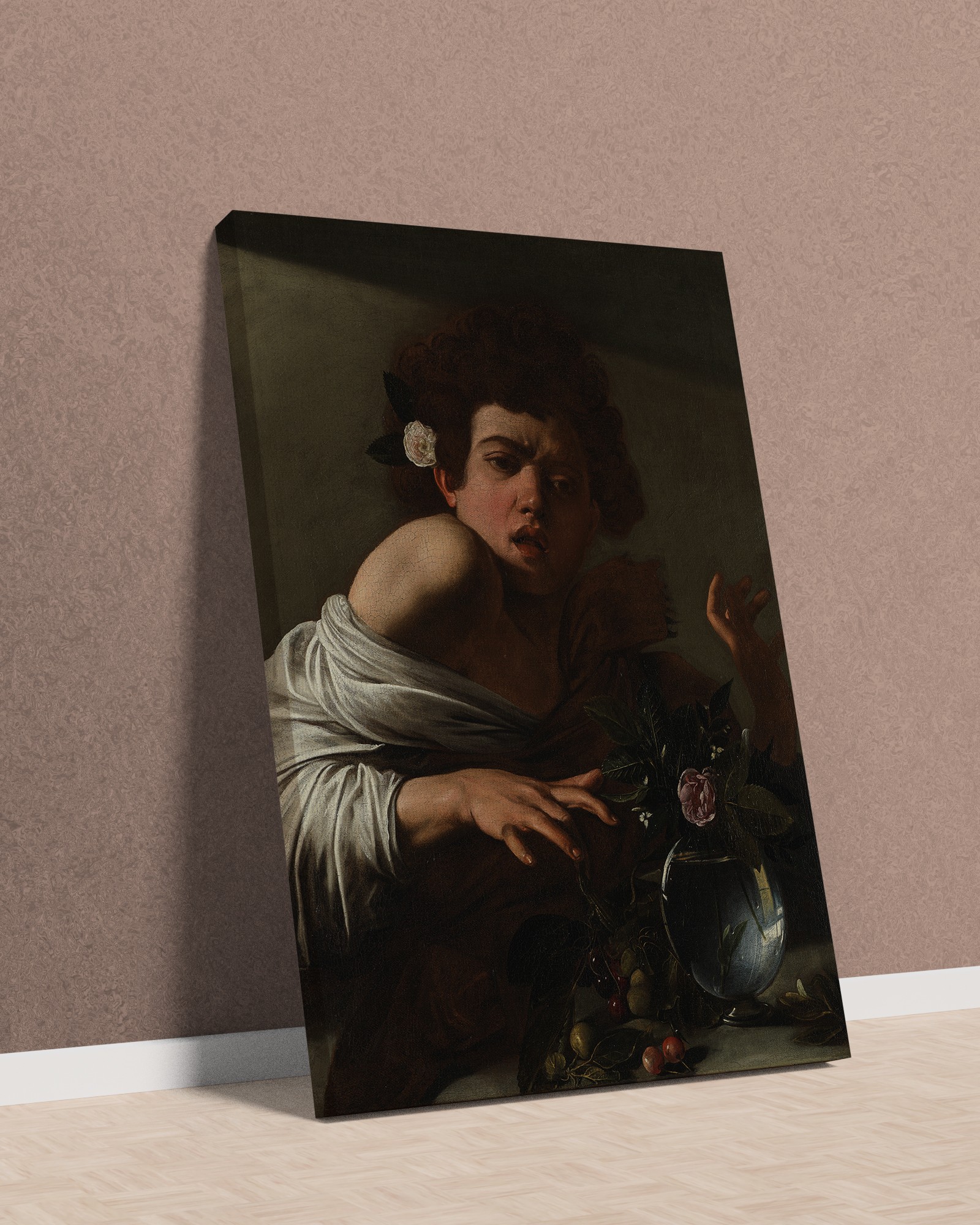 Caravaggio - Kertenkele Tarafından Isırılan Çocuk Kanvas Tablo