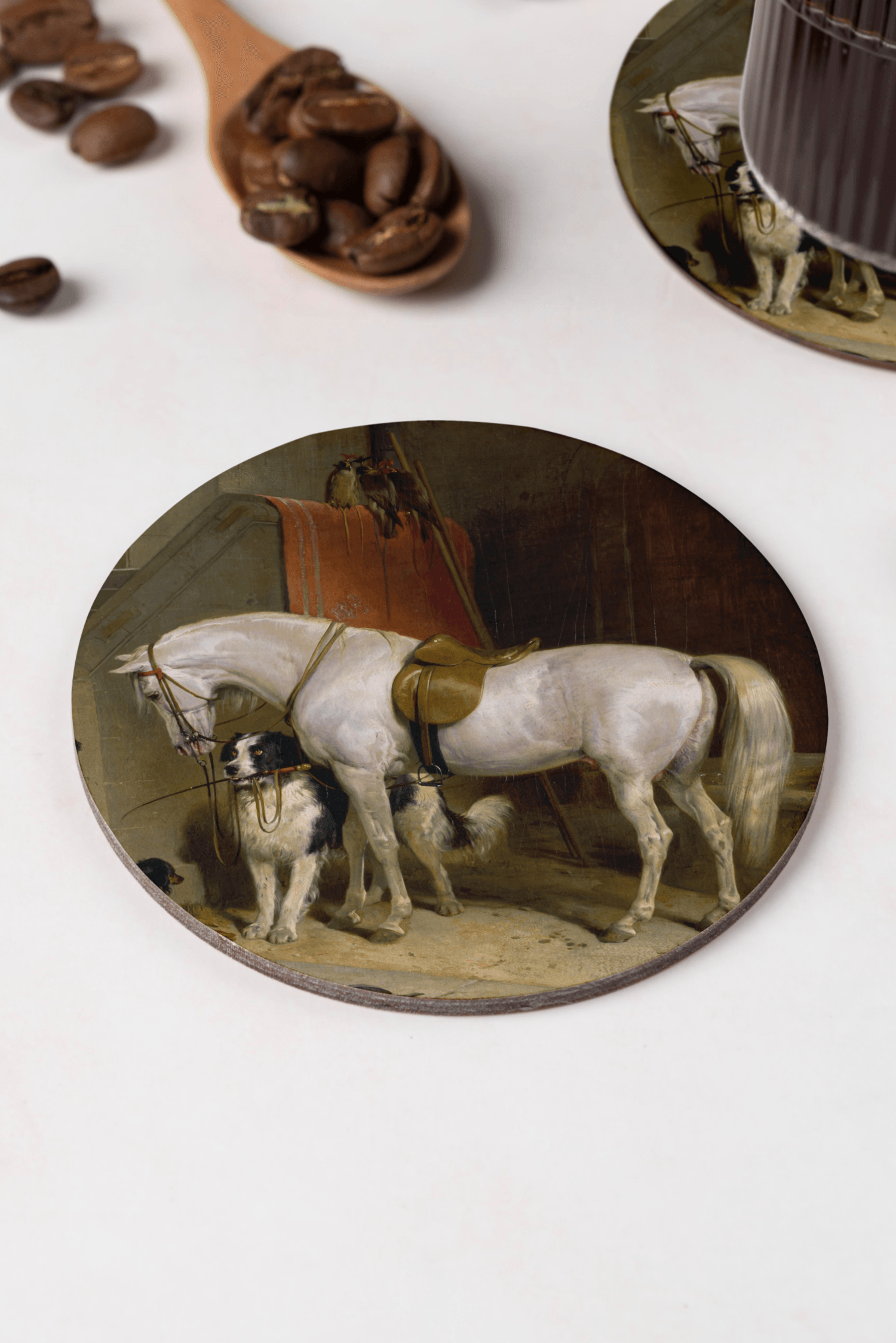 Edwin Landseer - Cambridge Prensi George'un Hayvanları Bardak Altlığı