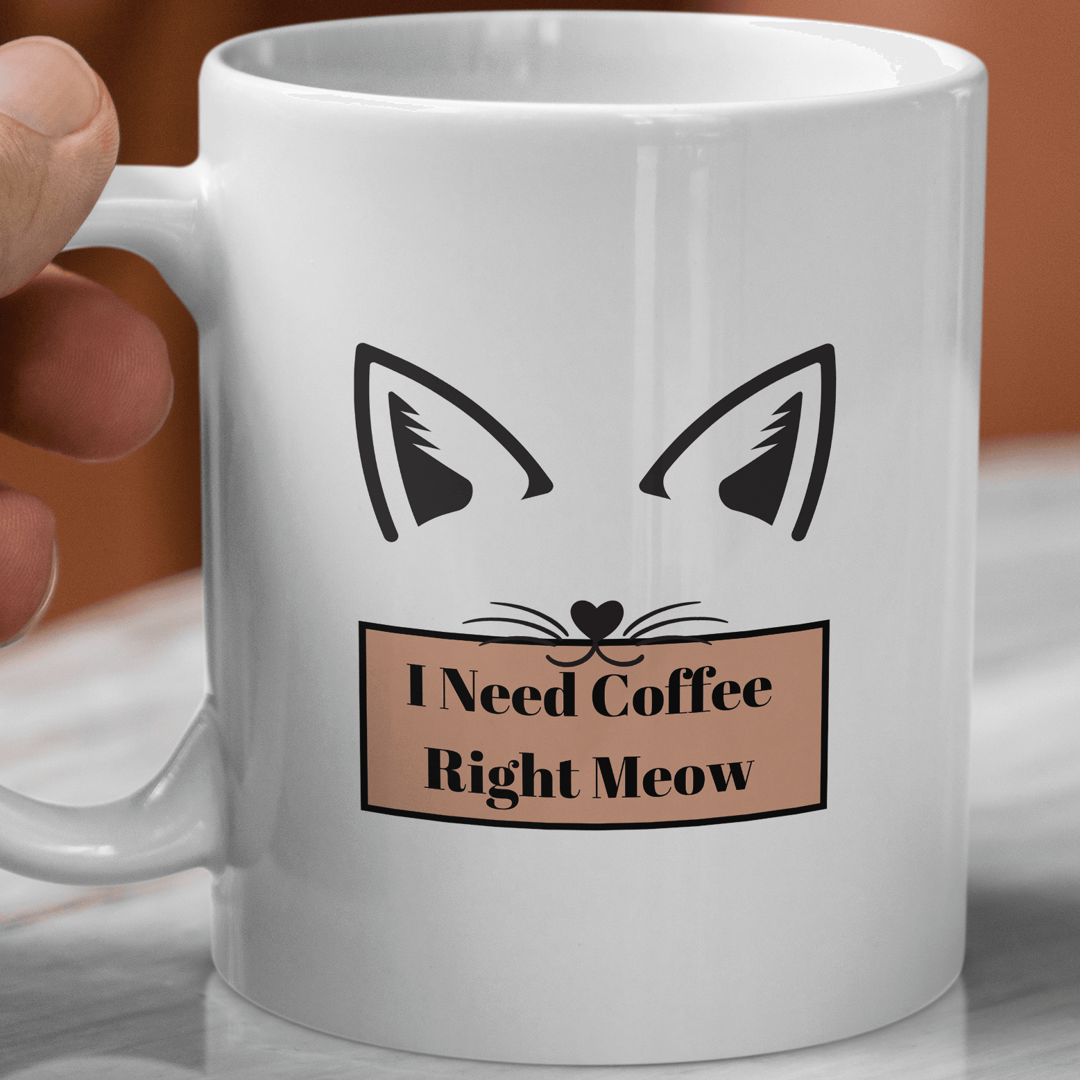 ''I Need More Coffee Right Meow'' Kupa Bardak