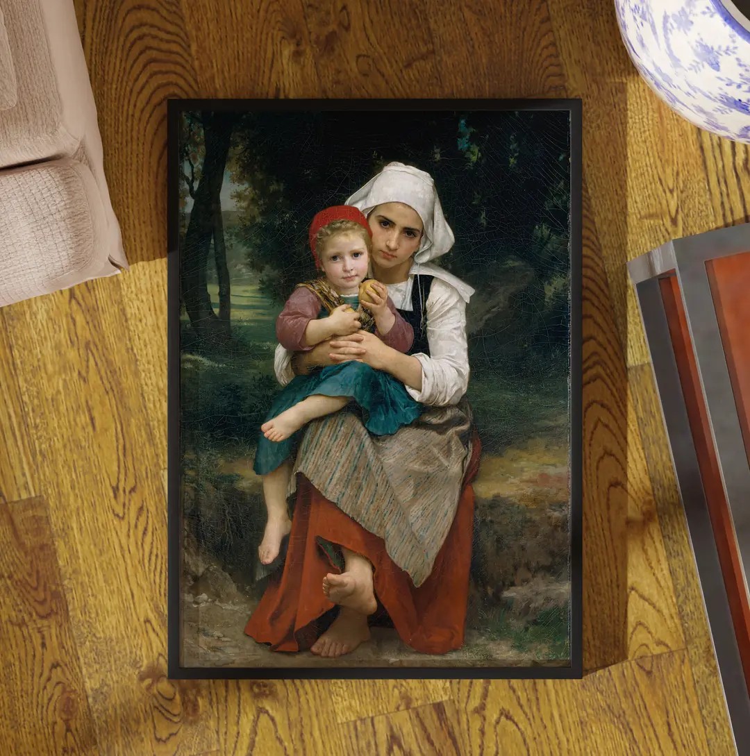 William Bouguereau - Breton Kardeşler Poster