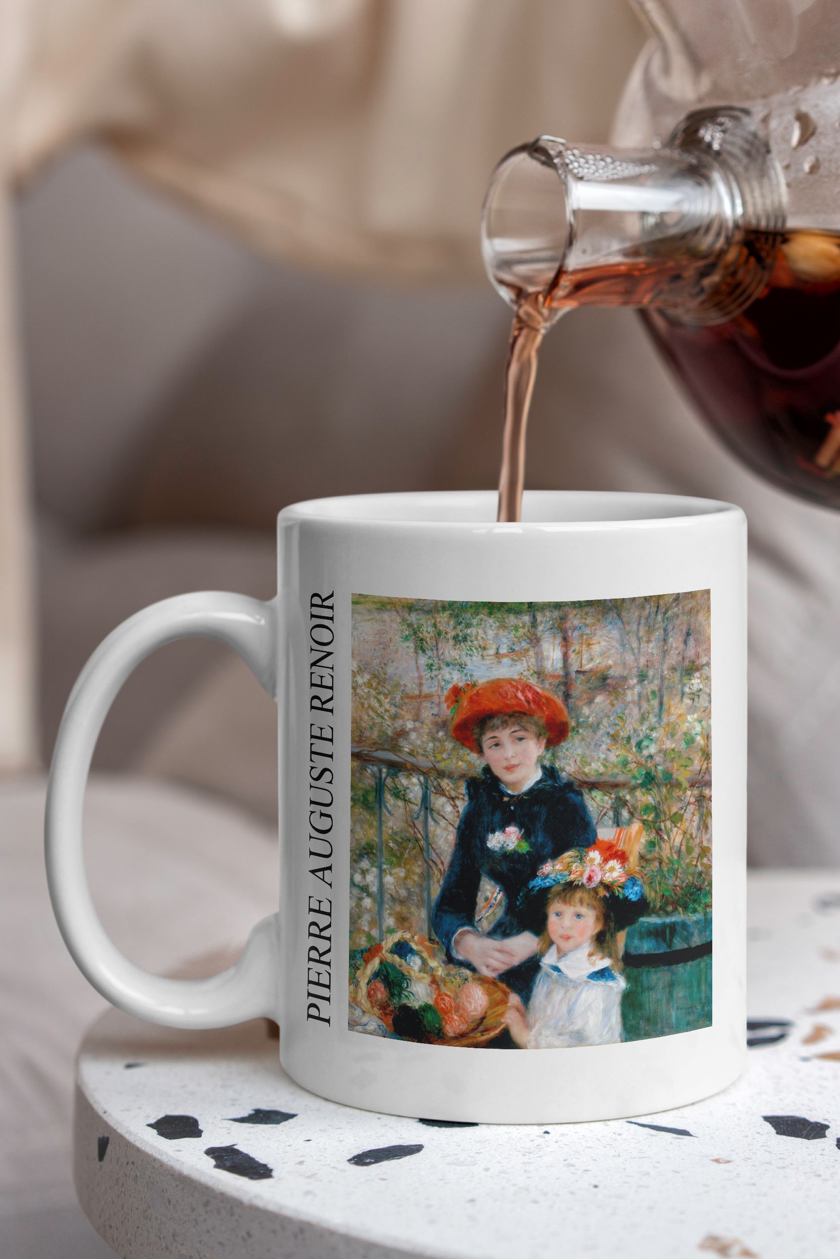 Pierre Auguste Renoir - İki Kız Kardeş Kupa Bardak