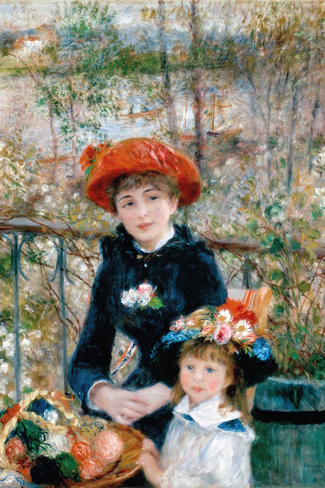 Pierre Auguste Renoir - İki Kız Kardeş Poster