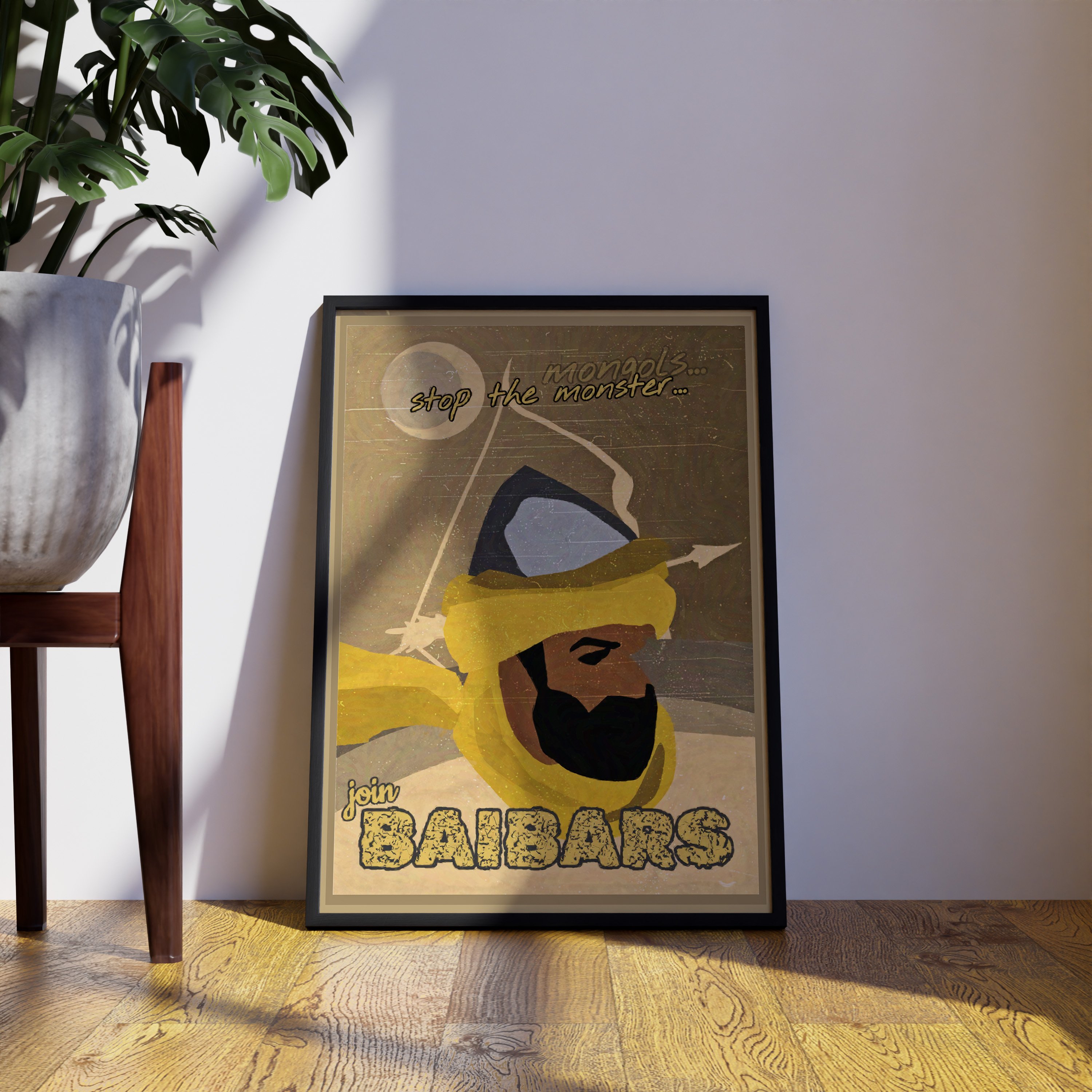 Sultan Baybars Vintage Propaganda Posteri