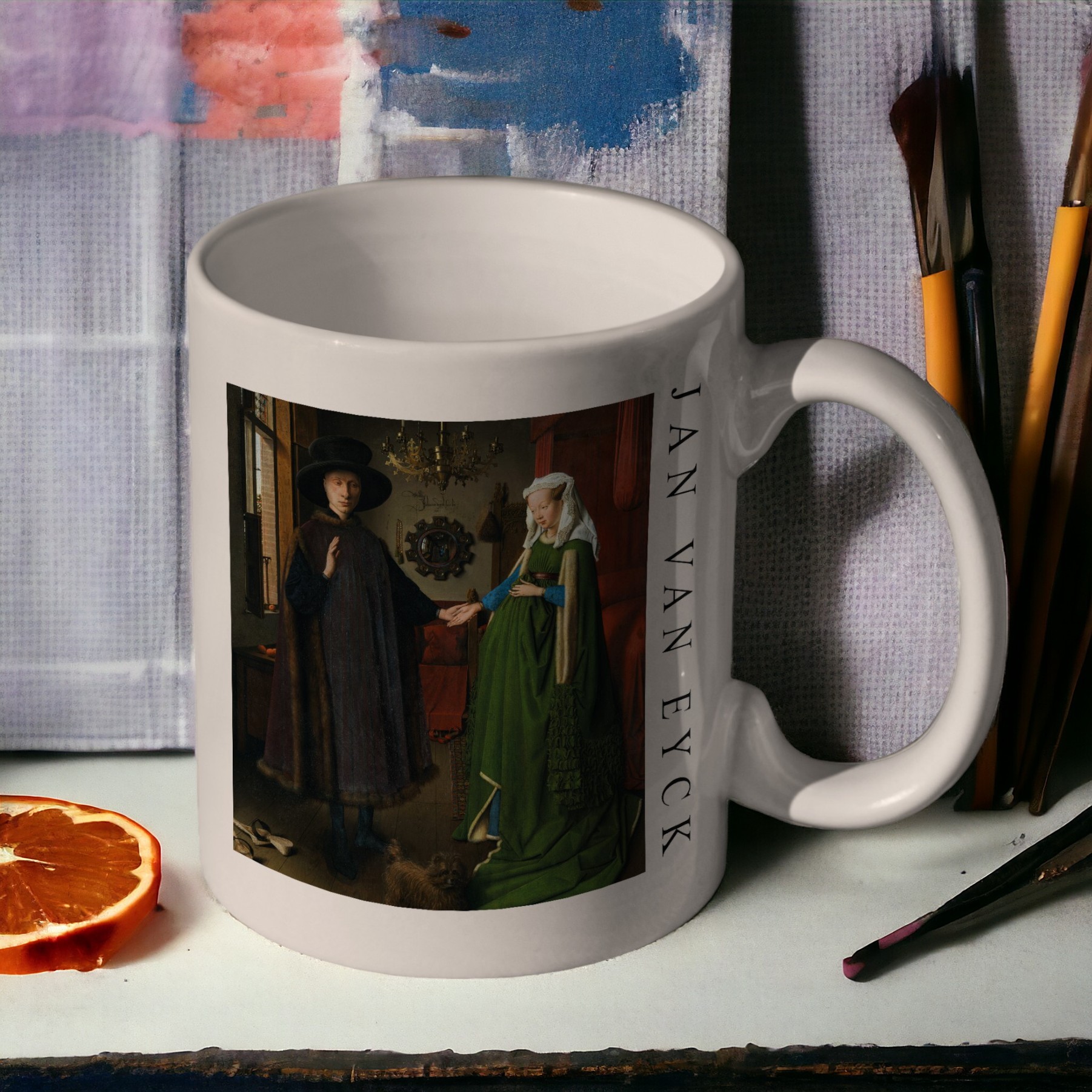 Jan Van Eyck - Arnolfini'nin Evlenmesi Kupa Bardak