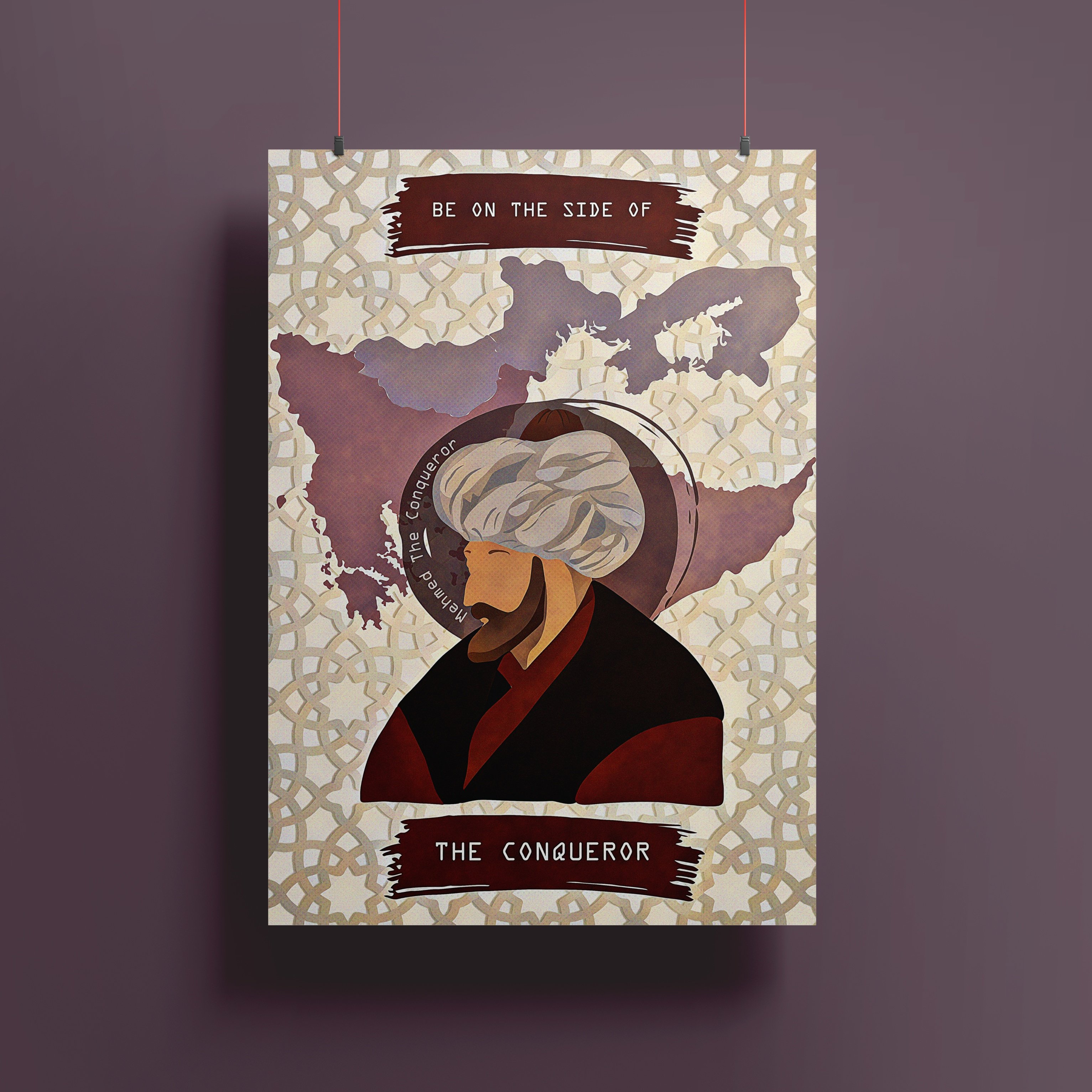 Fatih Sultan Mehmed Minimal Propaganda Posteri 