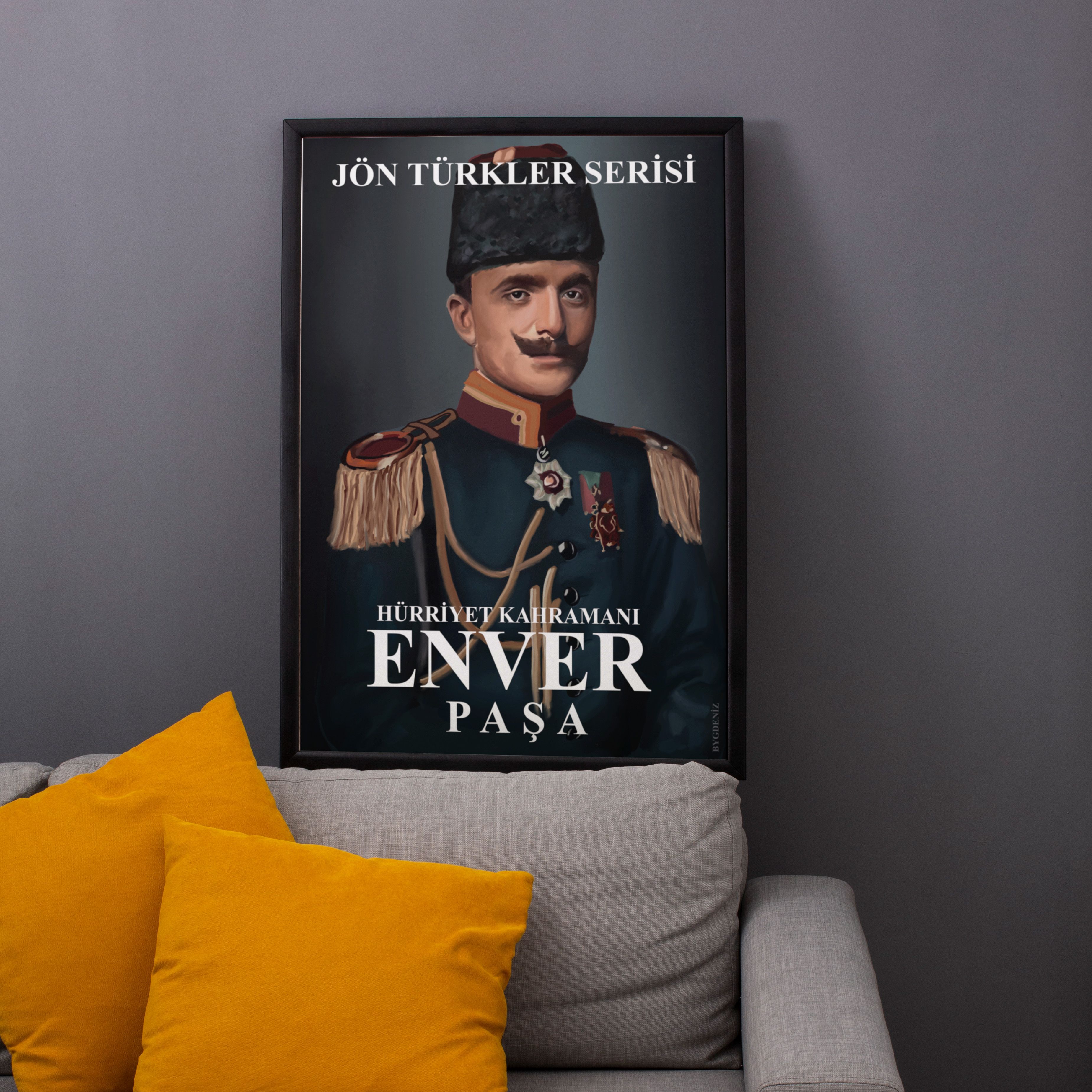 Enver Paşa Özel Tasarım Poster (Jeunes Turcs Series)