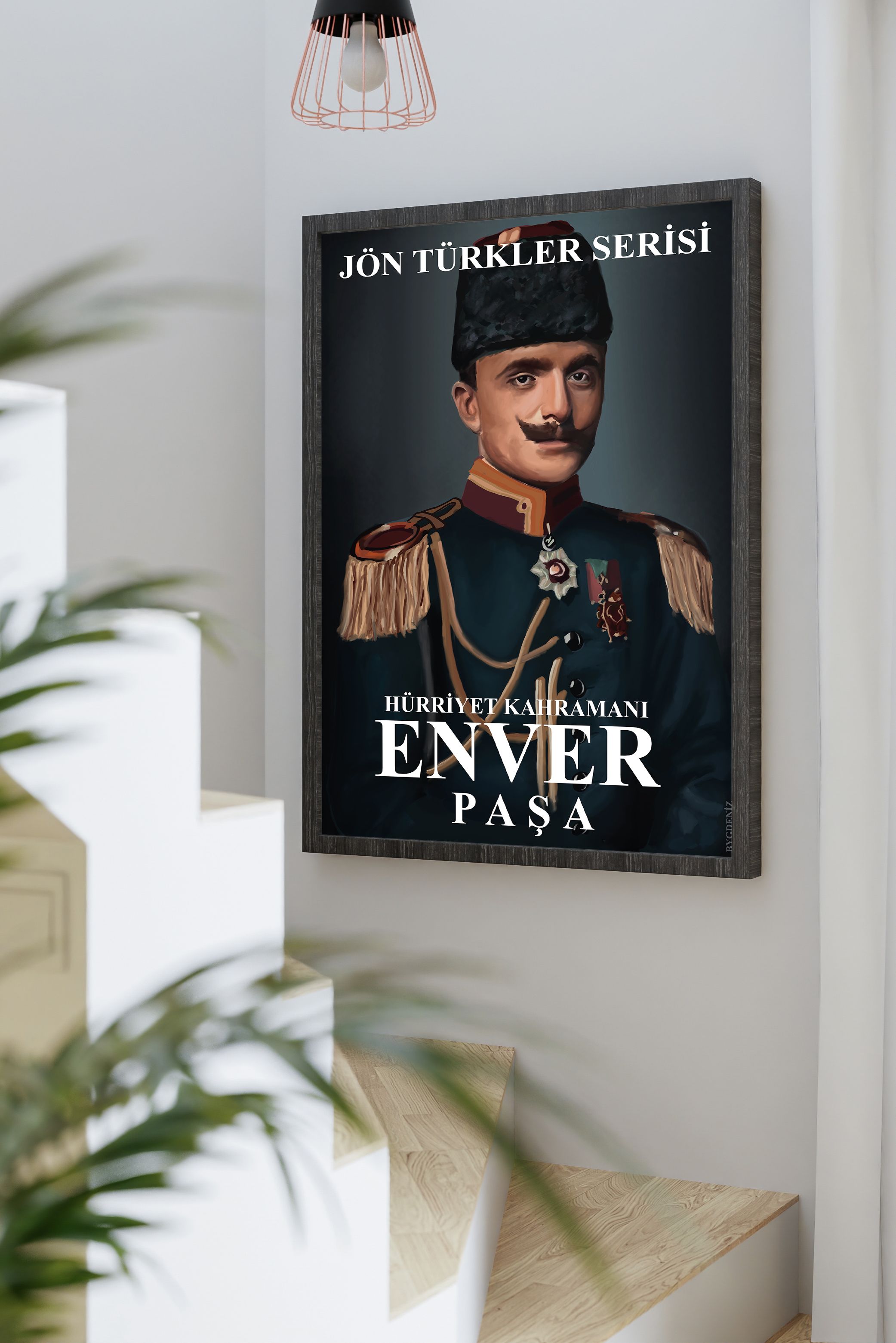 Enver Paşa Özel Tasarım Poster (Jeunes Turcs Series)